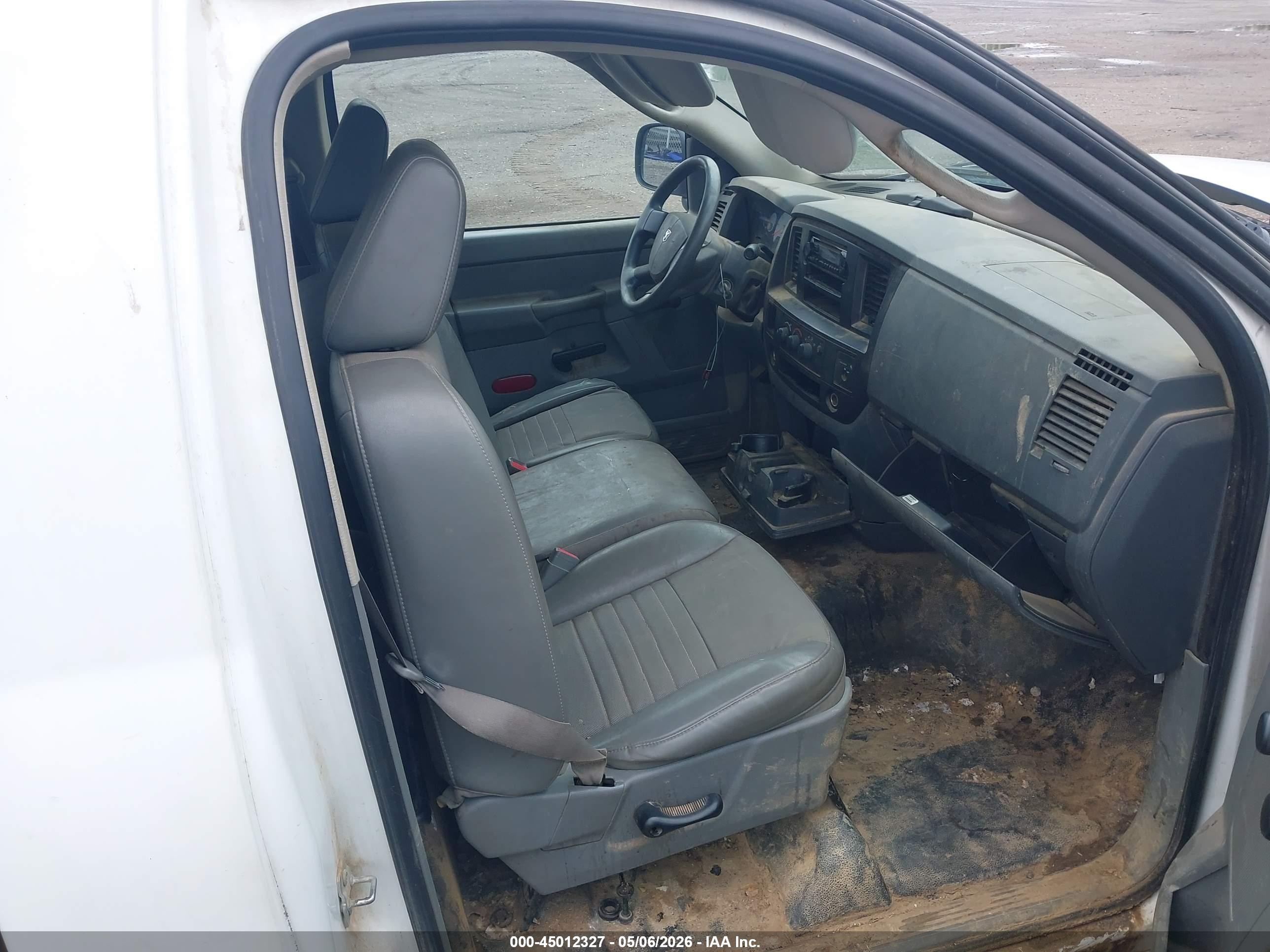 2007 Dodge Ram 1500 St White vin: 1D7HA16K57J633148