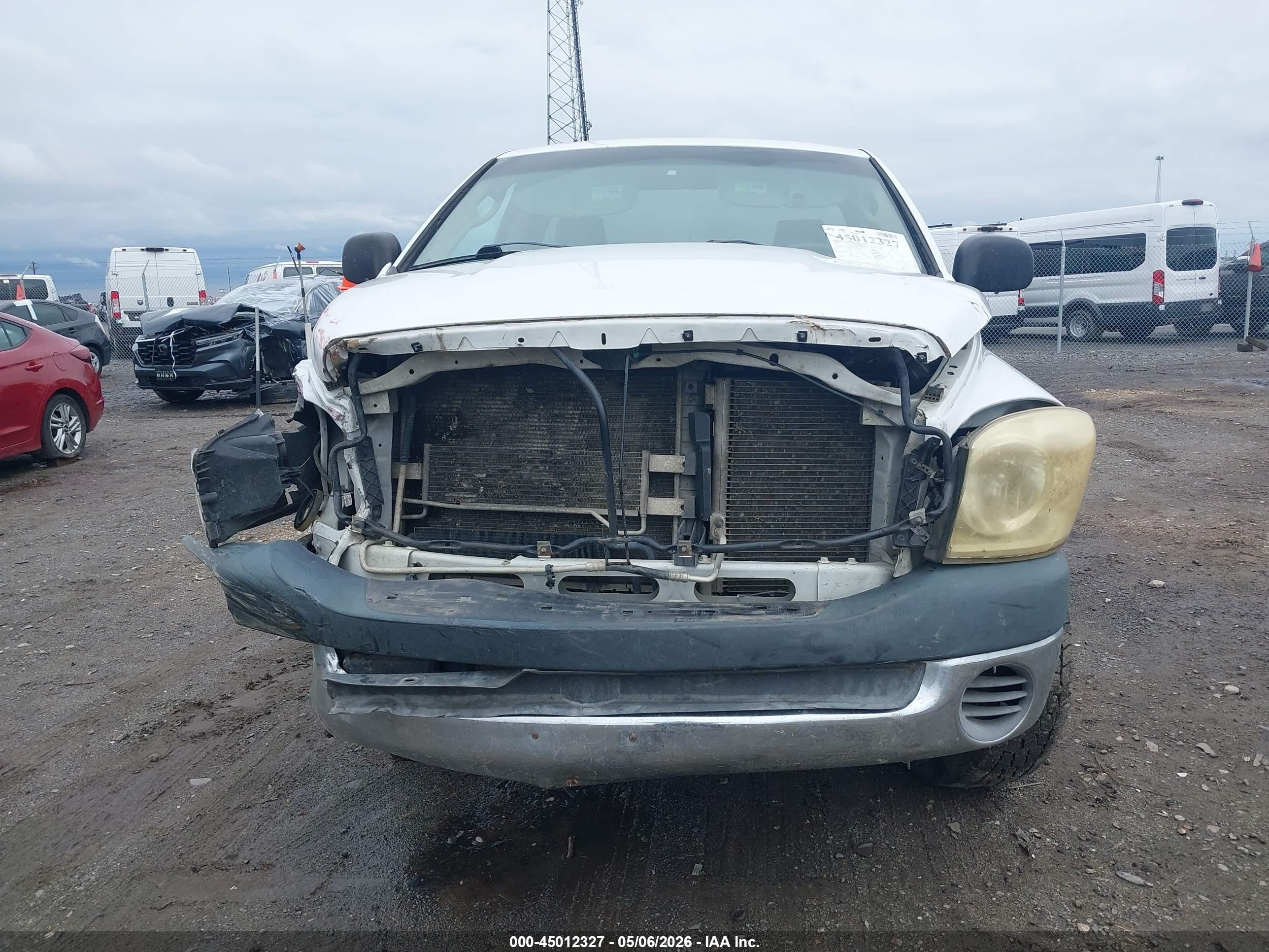 2007 Dodge Ram 1500 St White vin: 1D7HA16K57J633148