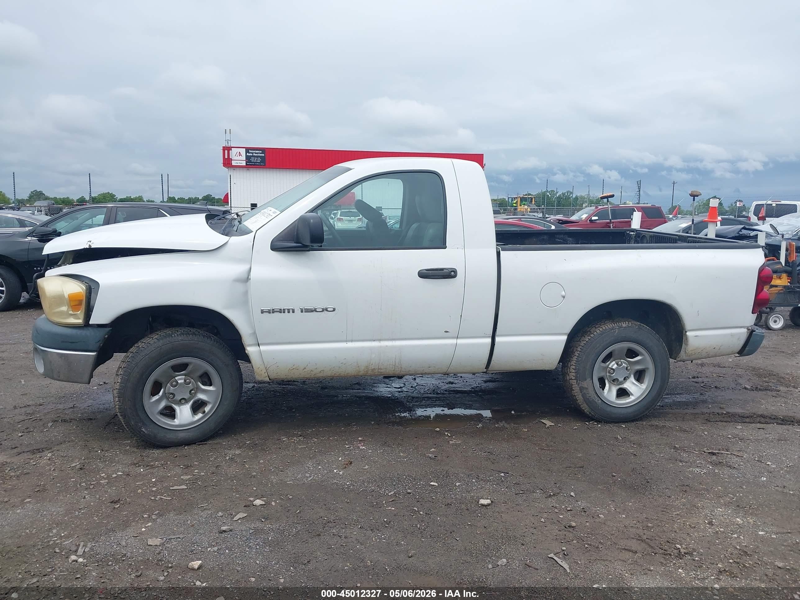 2007 Dodge Ram 1500 St White vin: 1D7HA16K57J633148