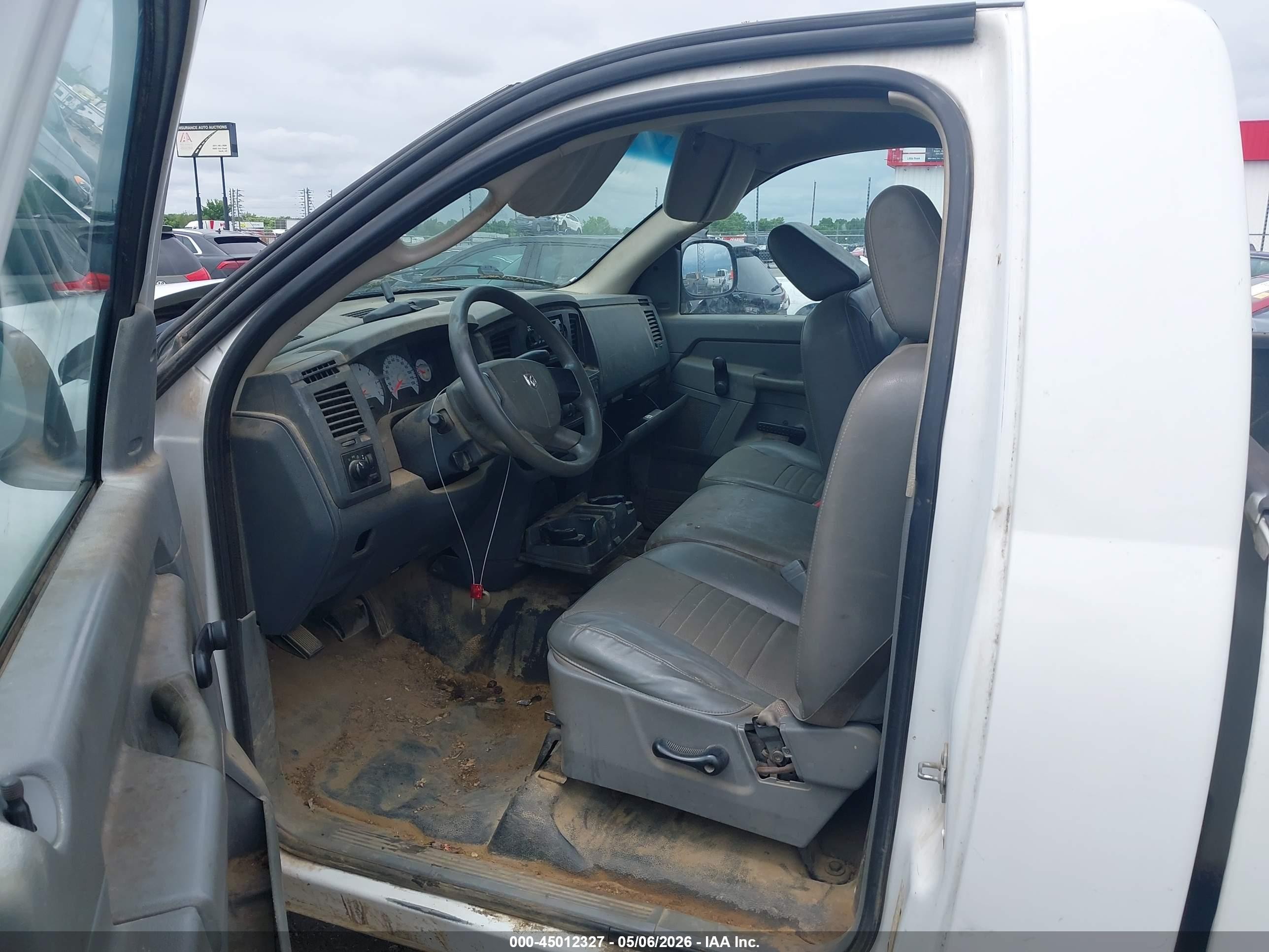 2007 Dodge Ram 1500 St White vin: 1D7HA16K57J633148