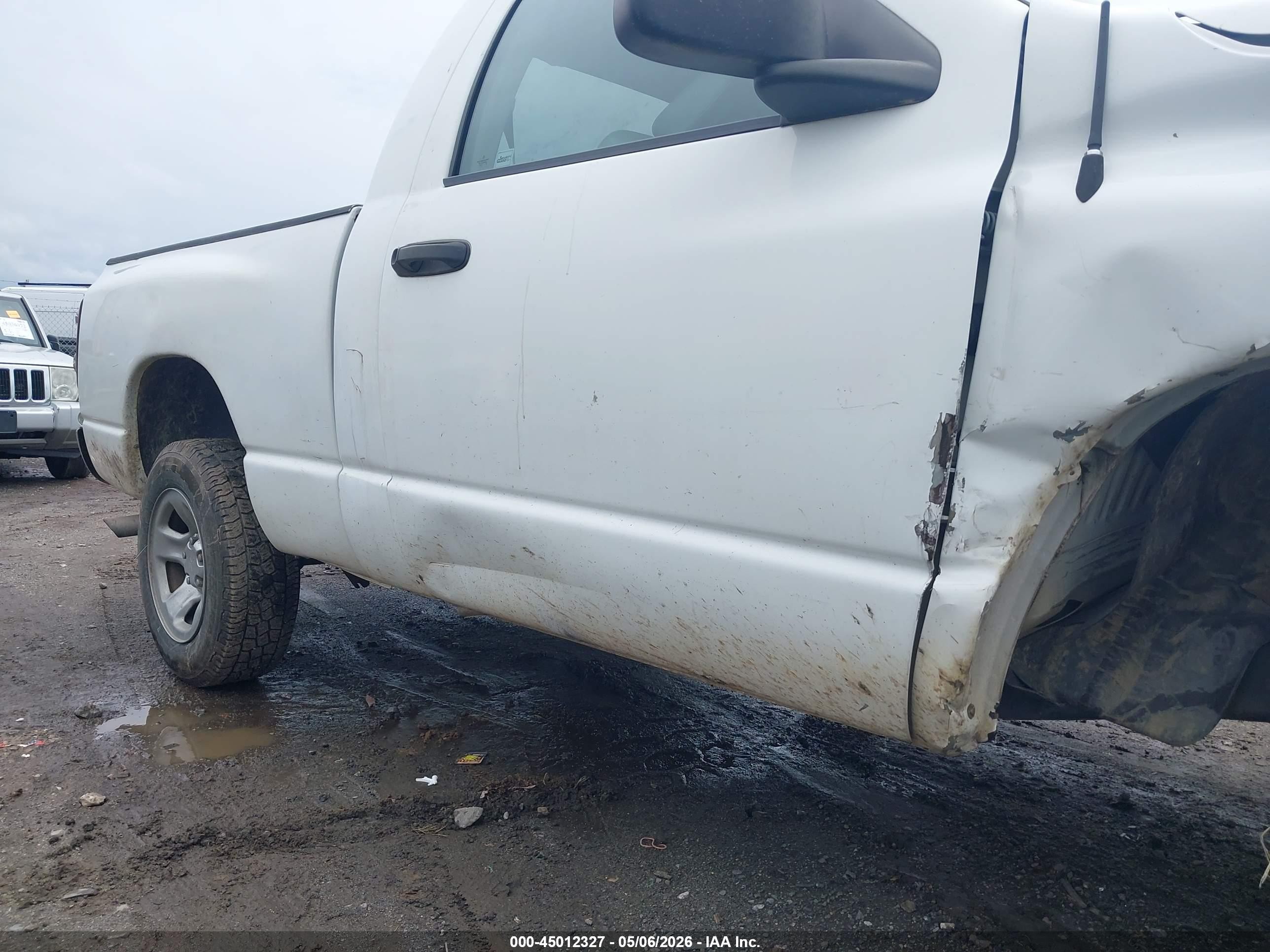 2007 Dodge Ram 1500 St White vin: 1D7HA16K57J633148