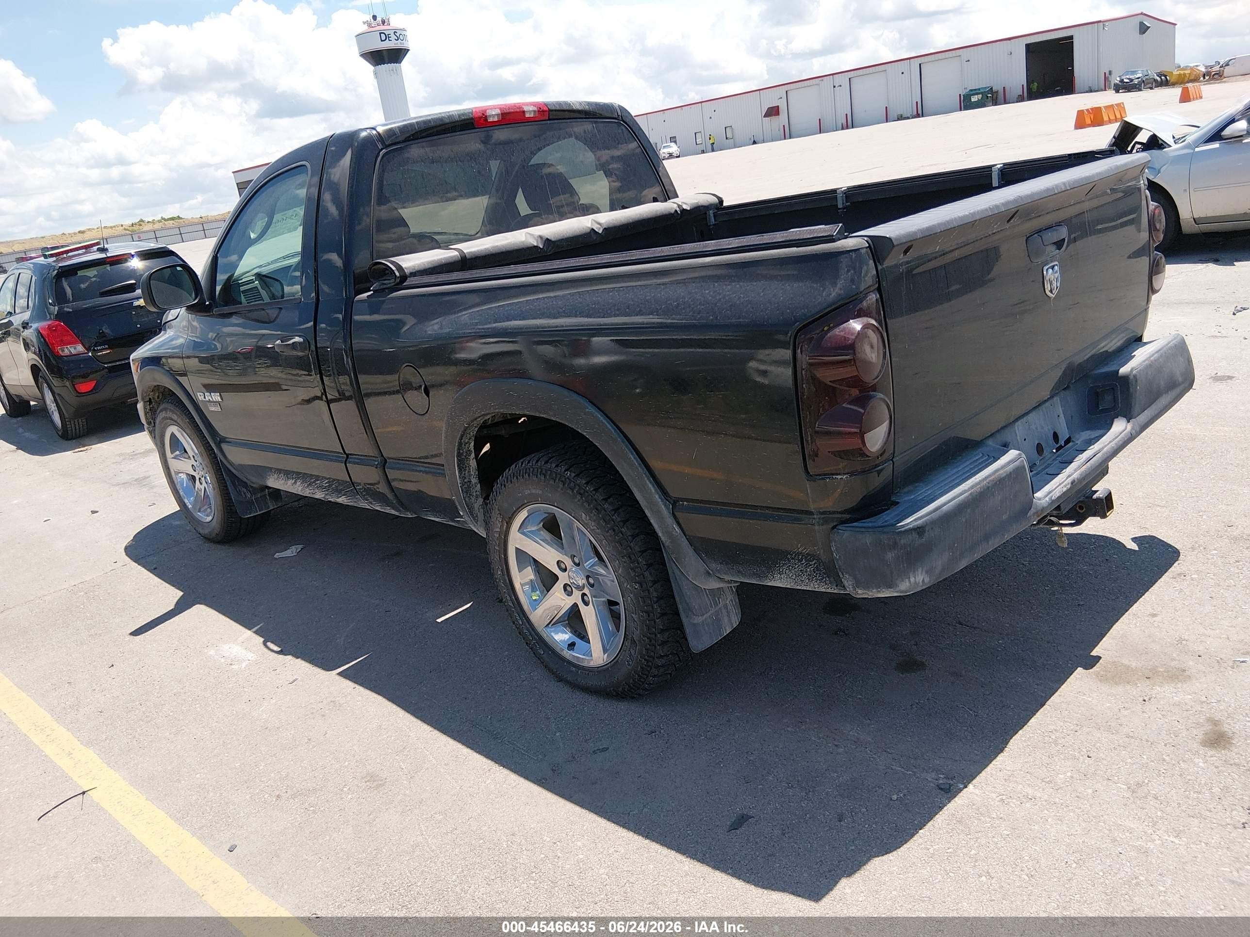 2008 Dodge Ram 1500 St/sxt Black vin: 1D7HA16K58J198410