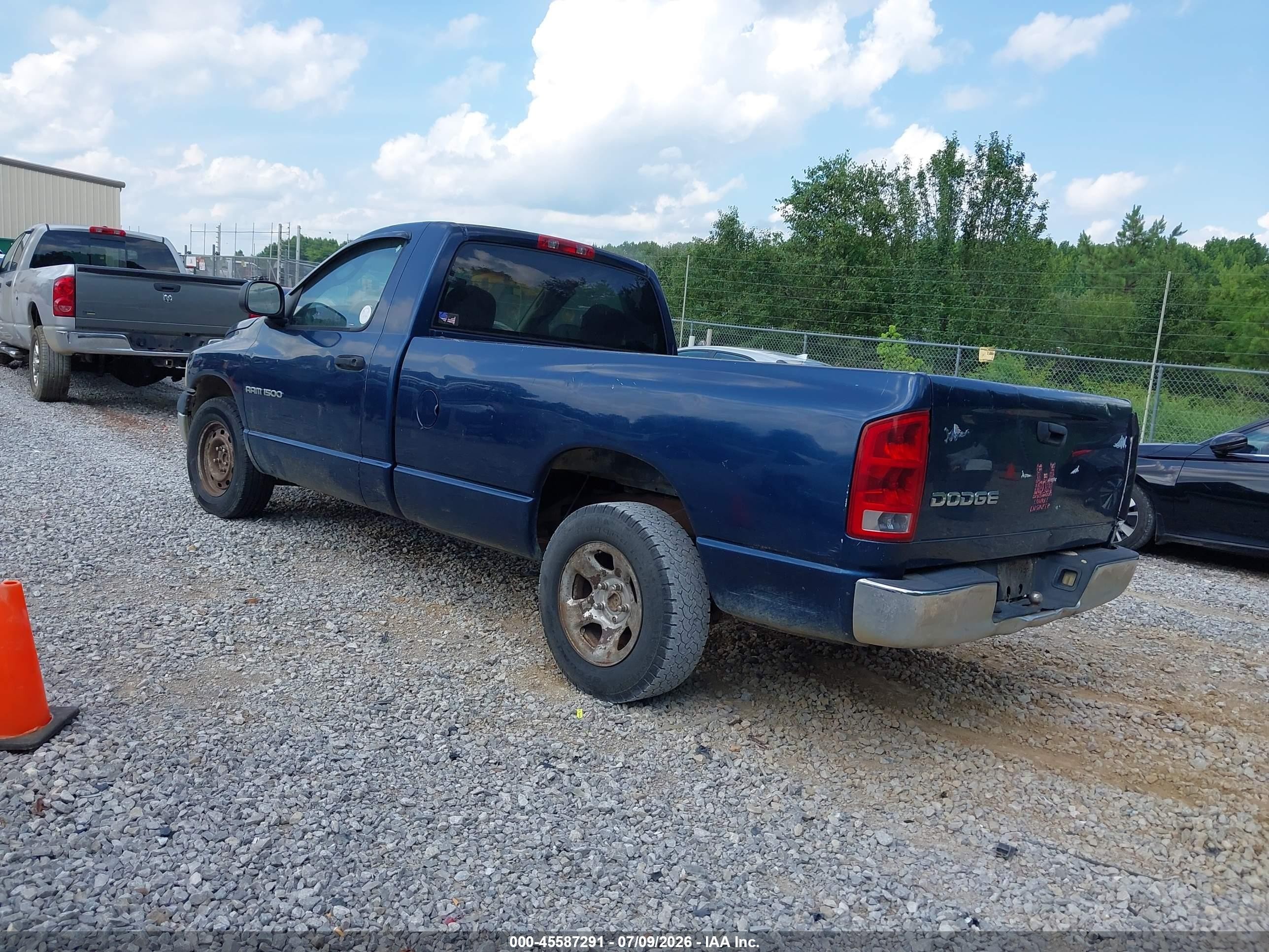 2003 Dodge Ram 1500 St Blue vin: 1D7HA16K63J502286