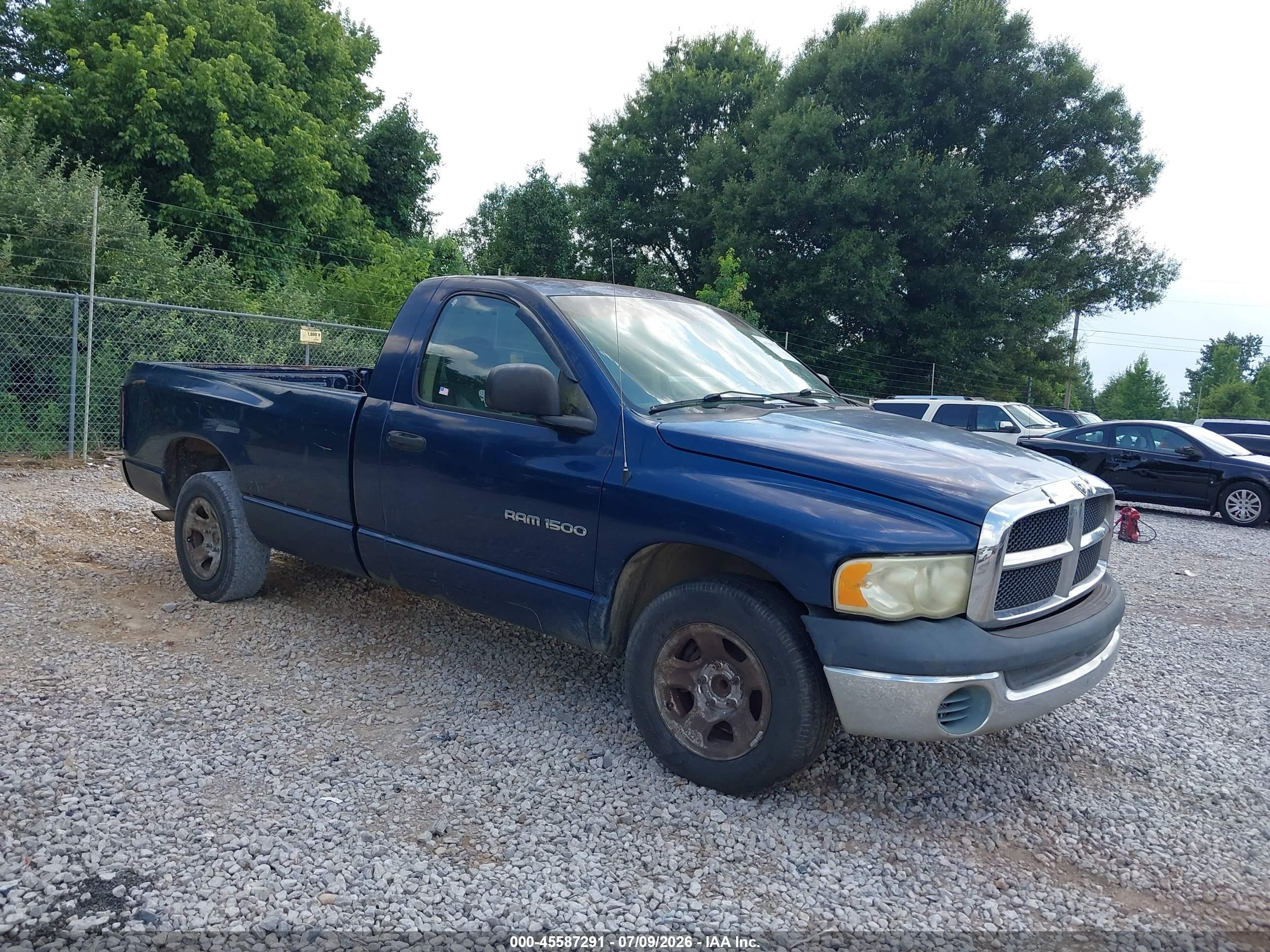 2003 Dodge Ram 1500 St Blue vin: 1D7HA16K63J502286