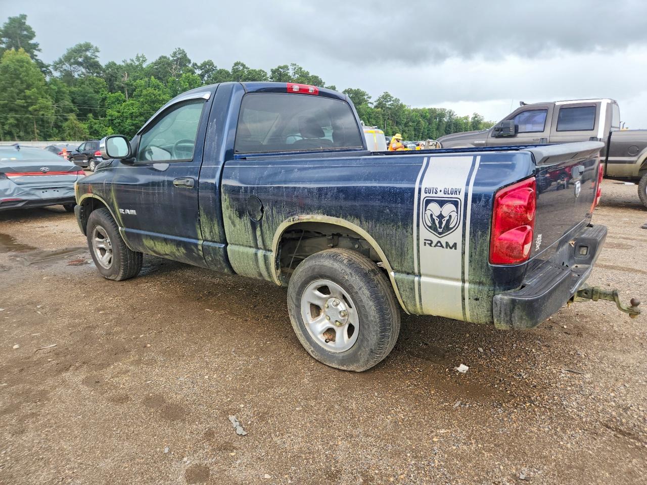 2008 Dodge Ram 1500 St Blue vin: 1D7HA16K68J108536