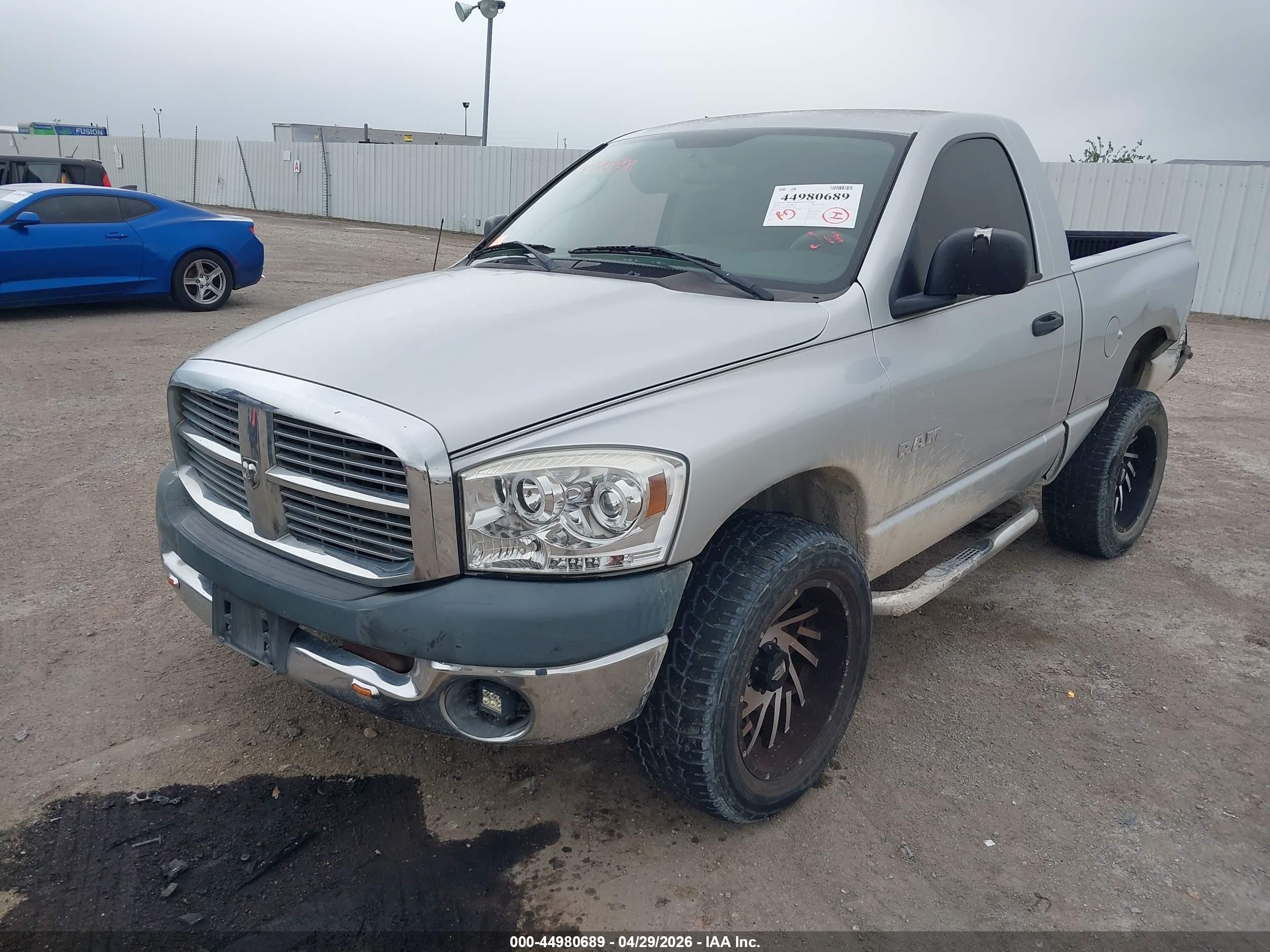 2008 Dodge Ram 1500 St/sxt Gray vin: 1D7HA16K68J131864
