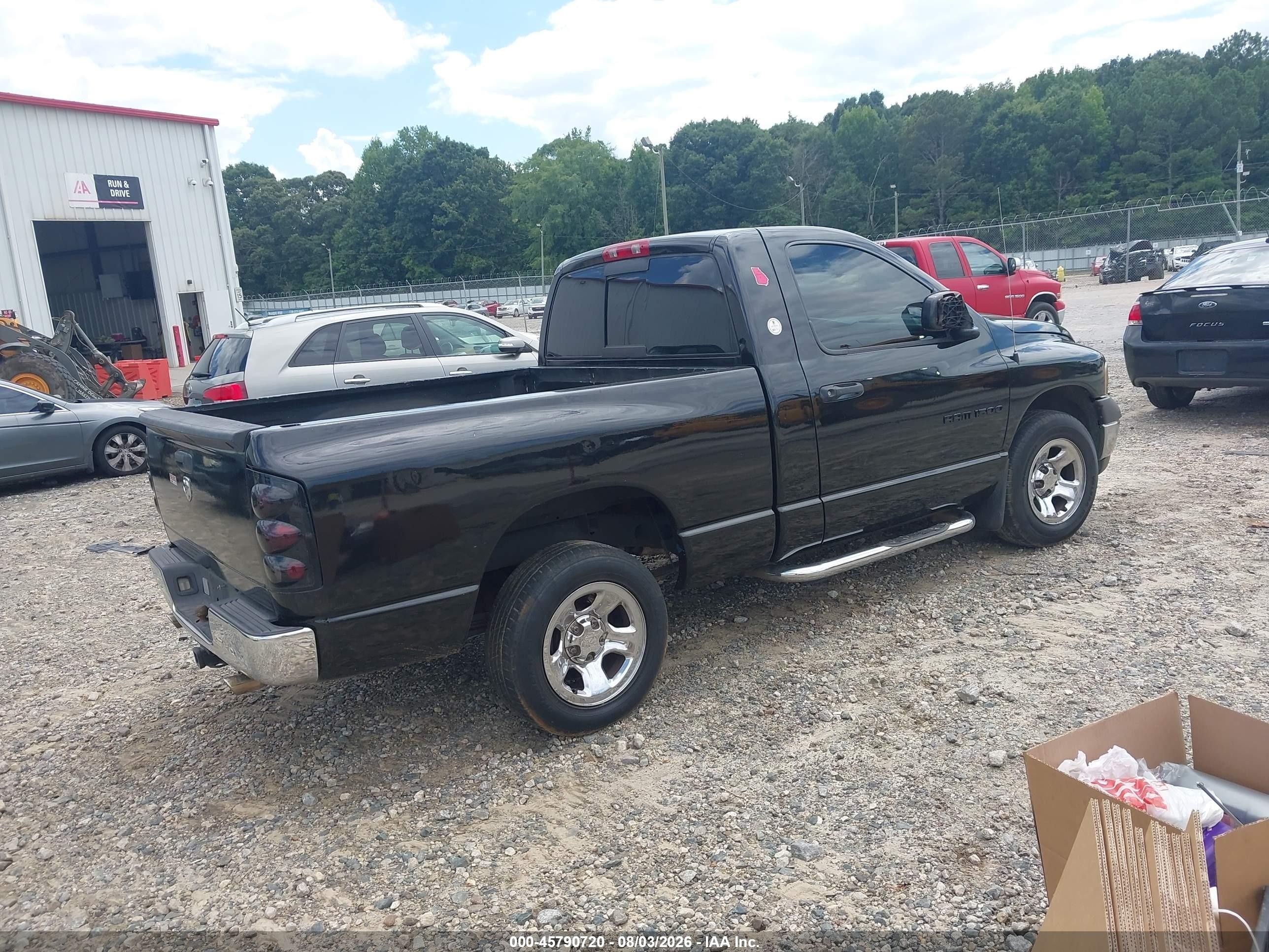 2002 Dodge Ram 1500 St Black vin: 1D7HA16K72J132979