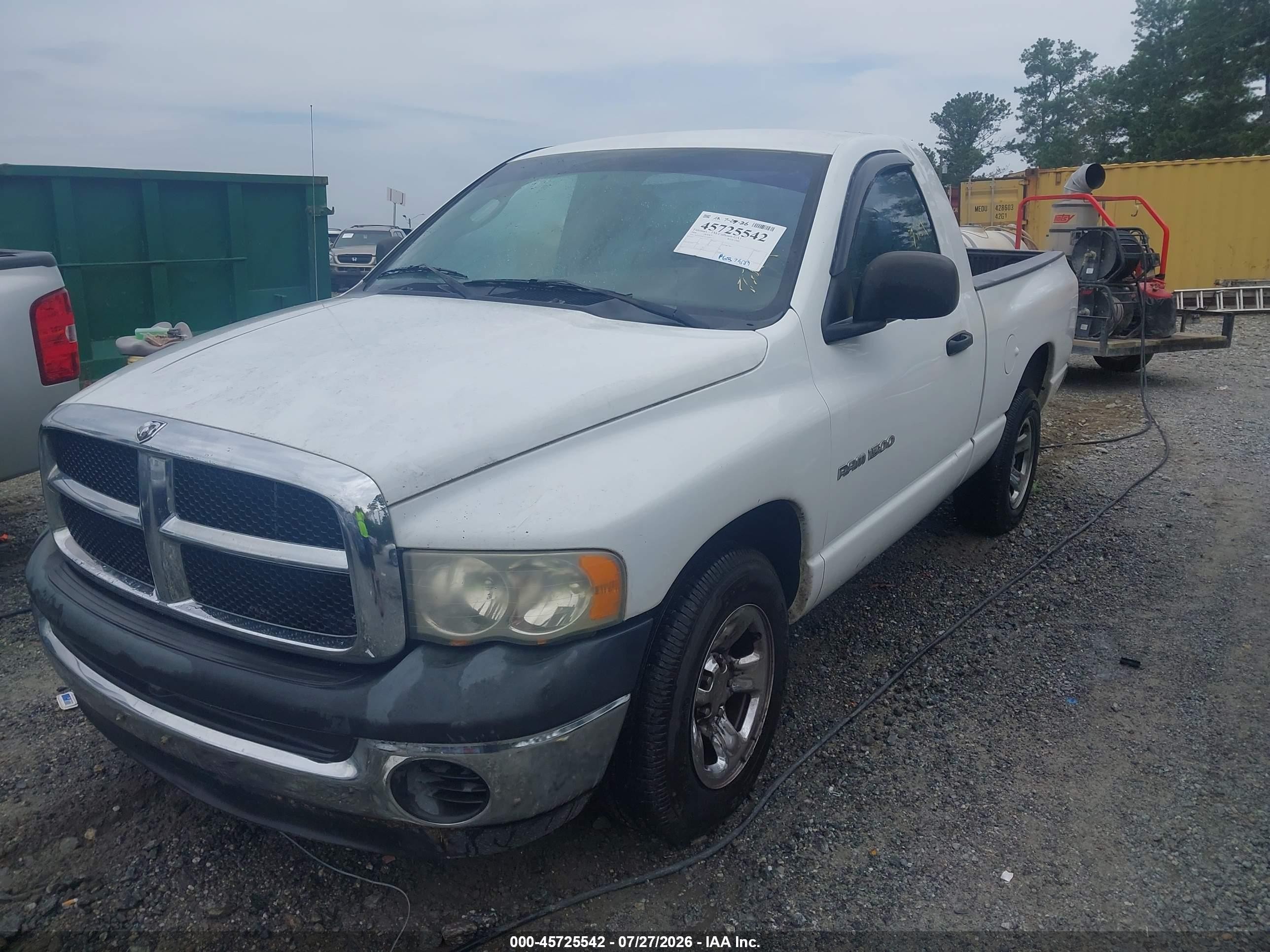 2004 Dodge Ram 1500 St White vin: 1D7HA16K74J133097