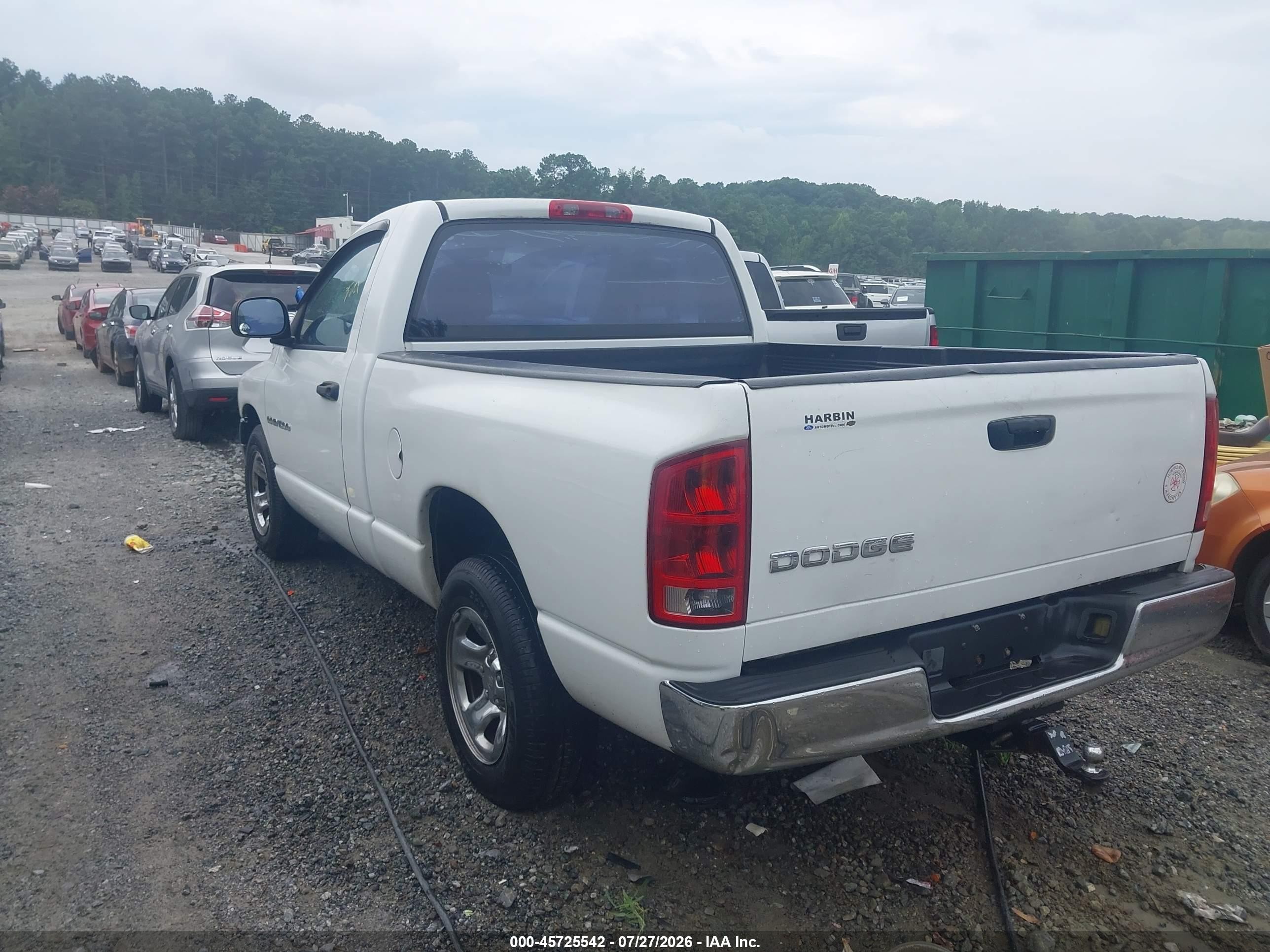 2004 Dodge Ram 1500 St White vin: 1D7HA16K74J133097