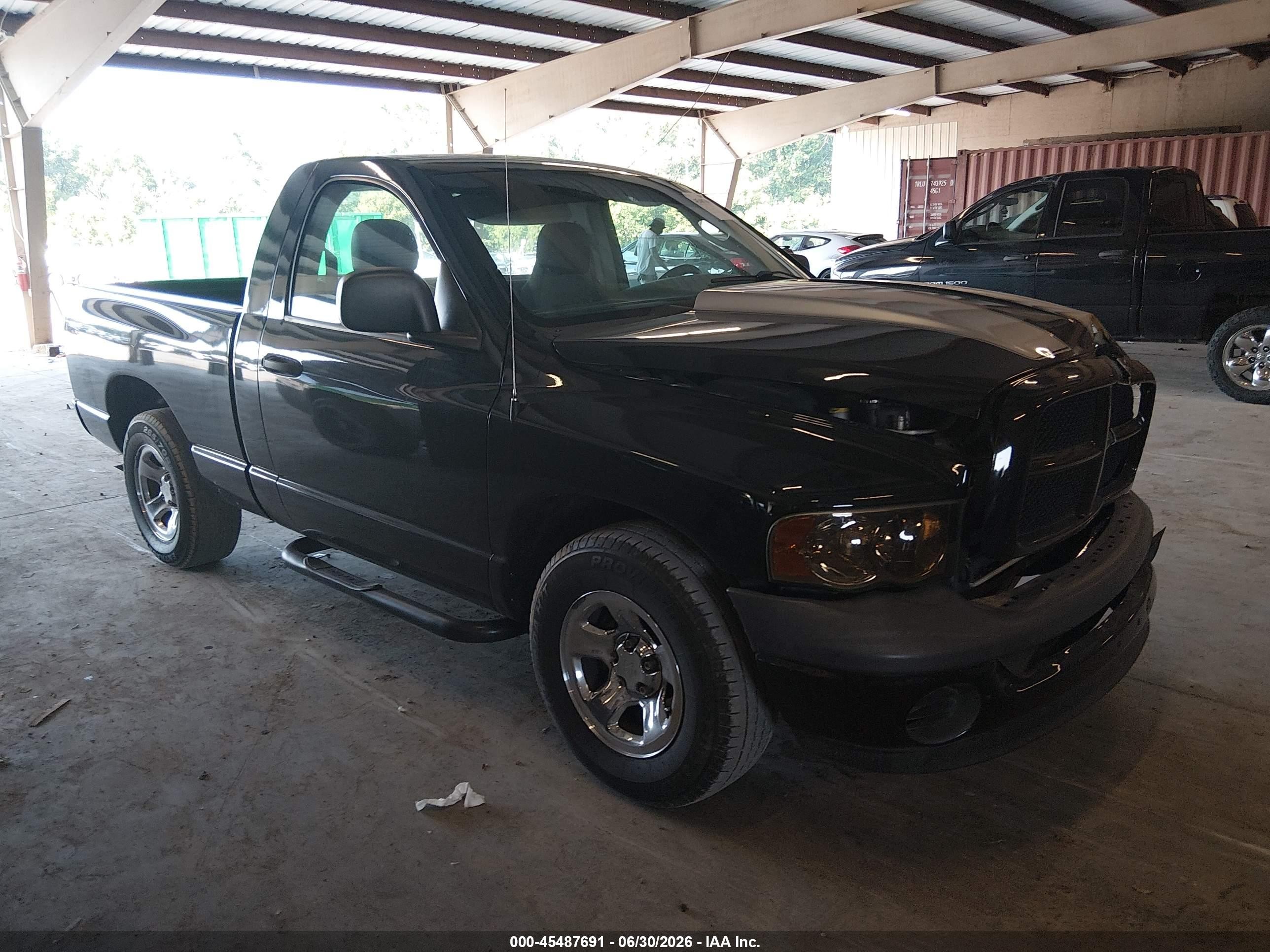 2004 Dodge Ram 1500 St Black vin: 1D7HA16K74J173079