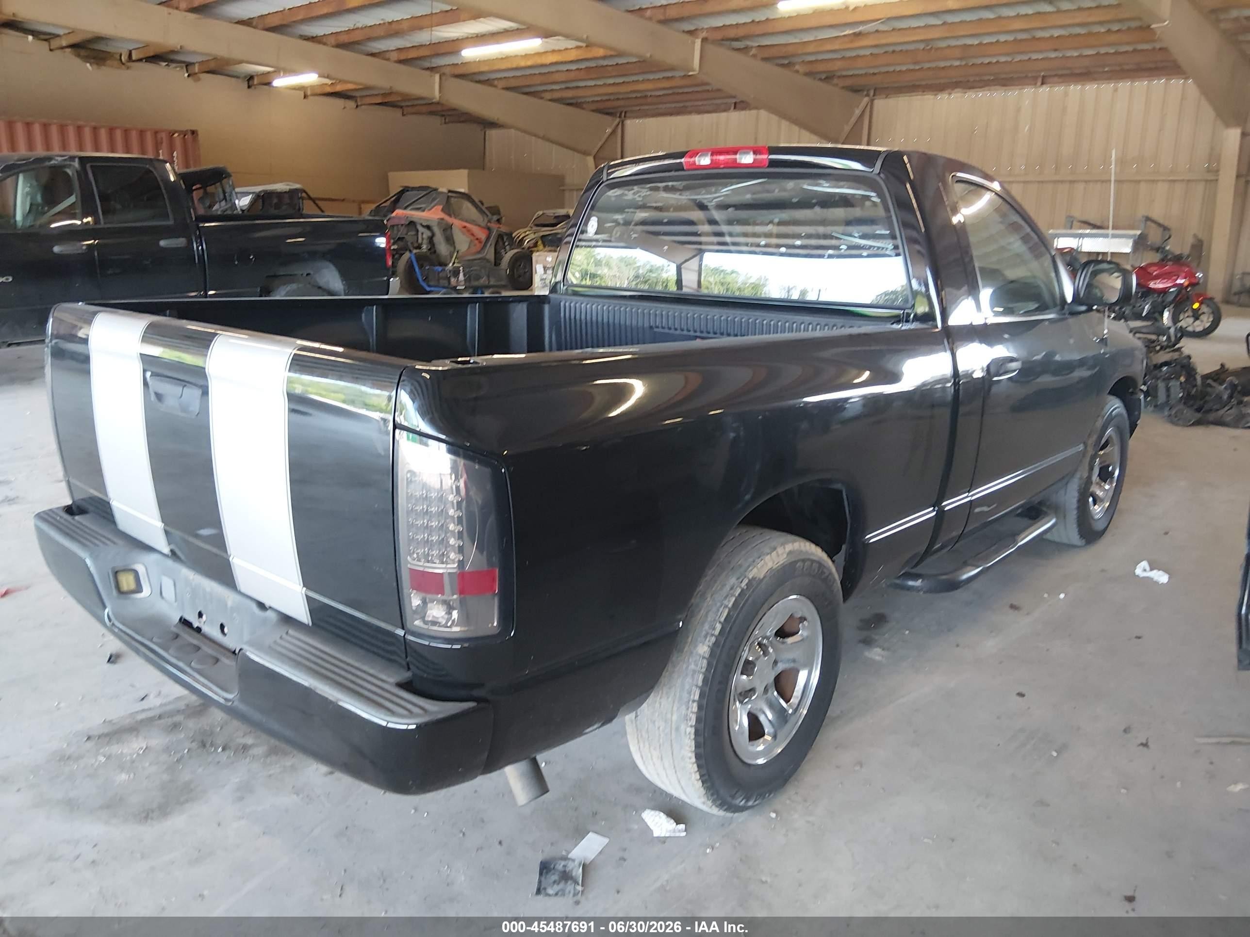 2004 Dodge Ram 1500 St Black vin: 1D7HA16K74J173079