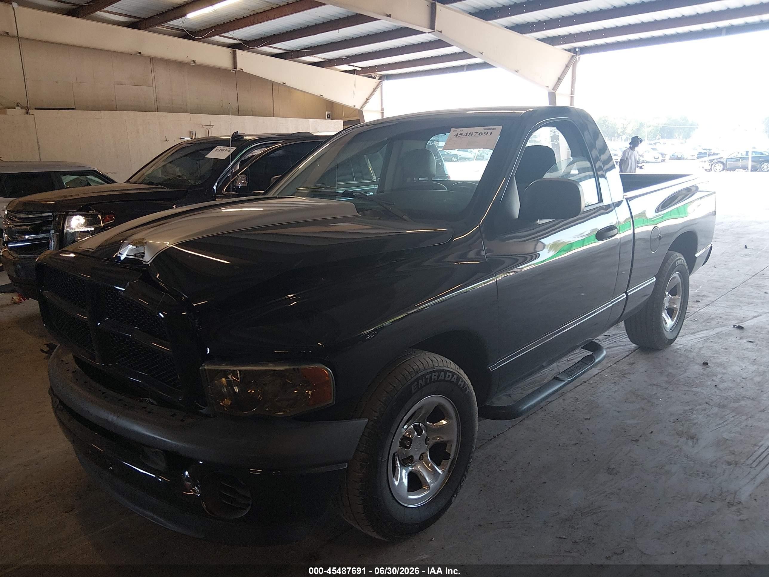 2004 Dodge Ram 1500 St Black vin: 1D7HA16K74J173079