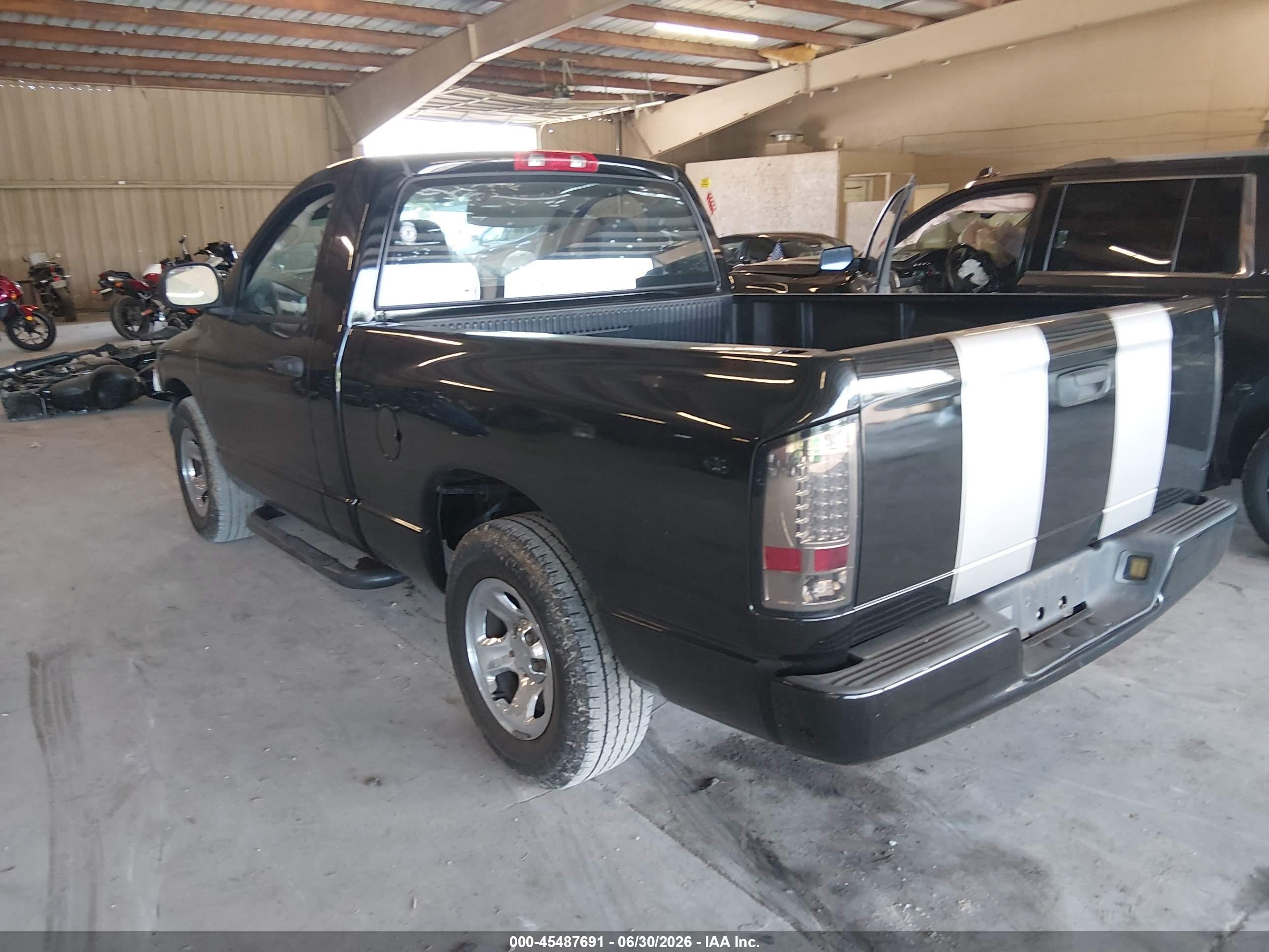 2004 Dodge Ram 1500 St Black vin: 1D7HA16K74J173079