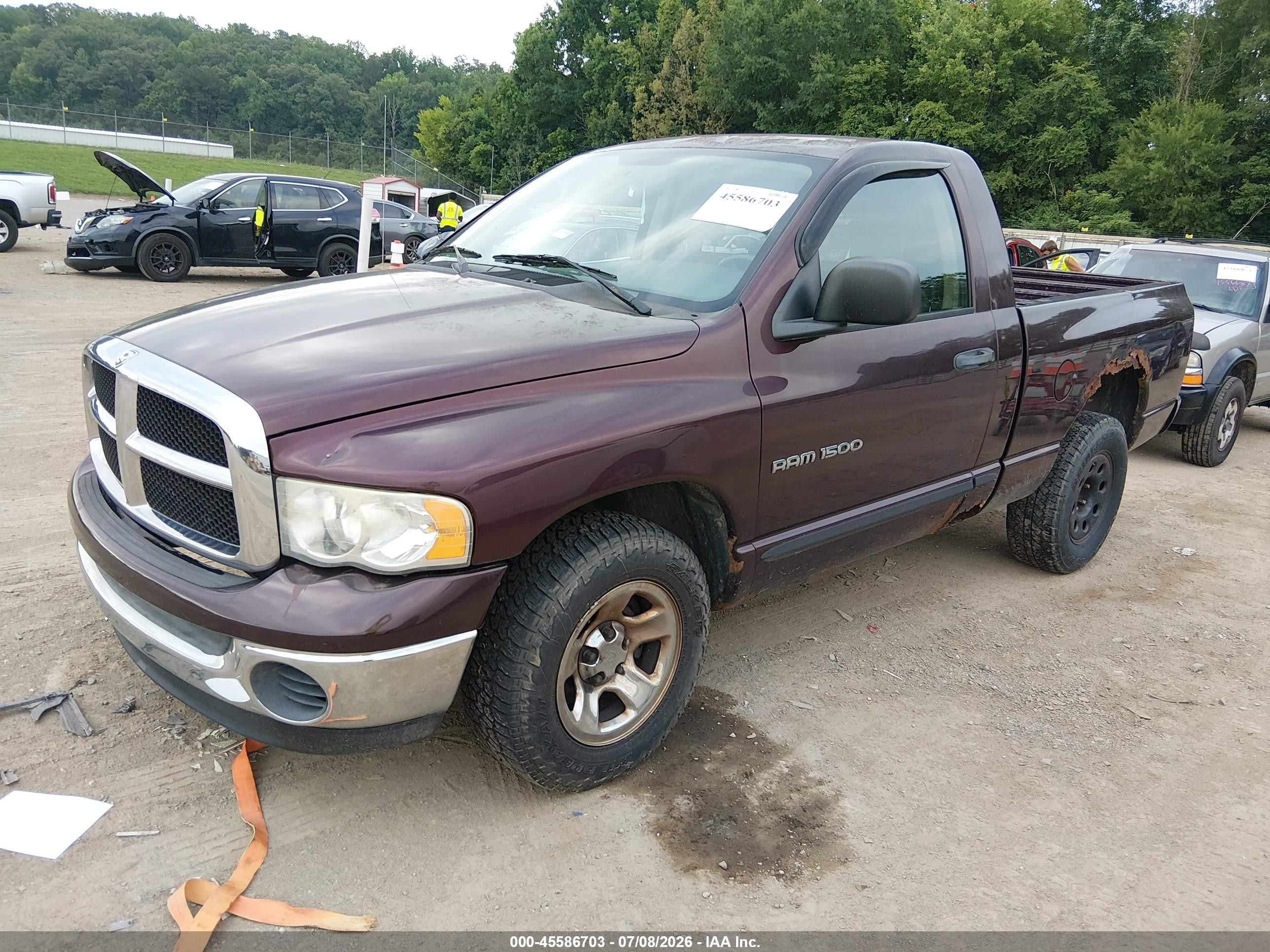 2005 Dodge Ram 1500 St Maroon vin: 1D7HA16K75J598805