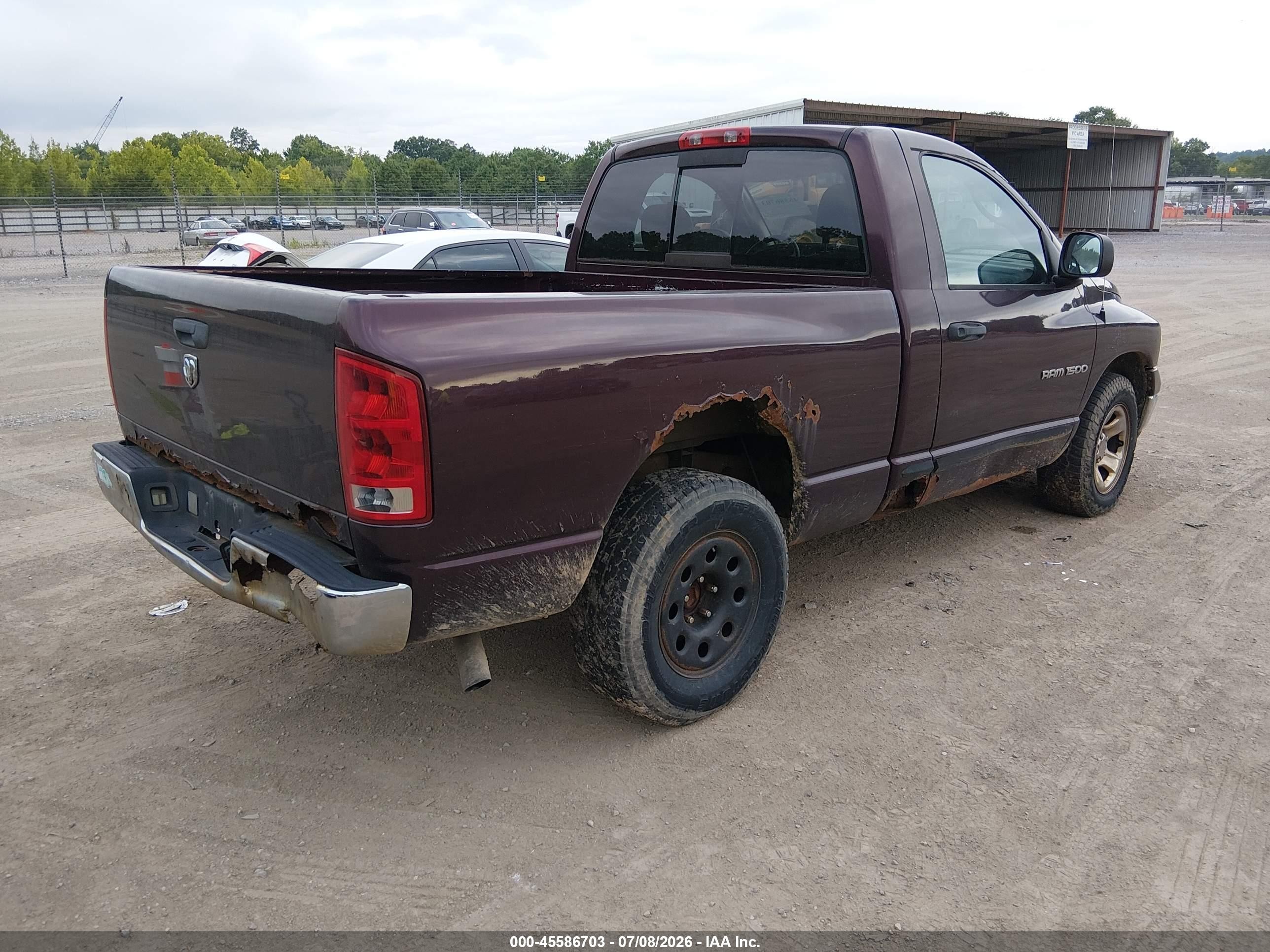 2005 Dodge Ram 1500 St Maroon vin: 1D7HA16K75J598805