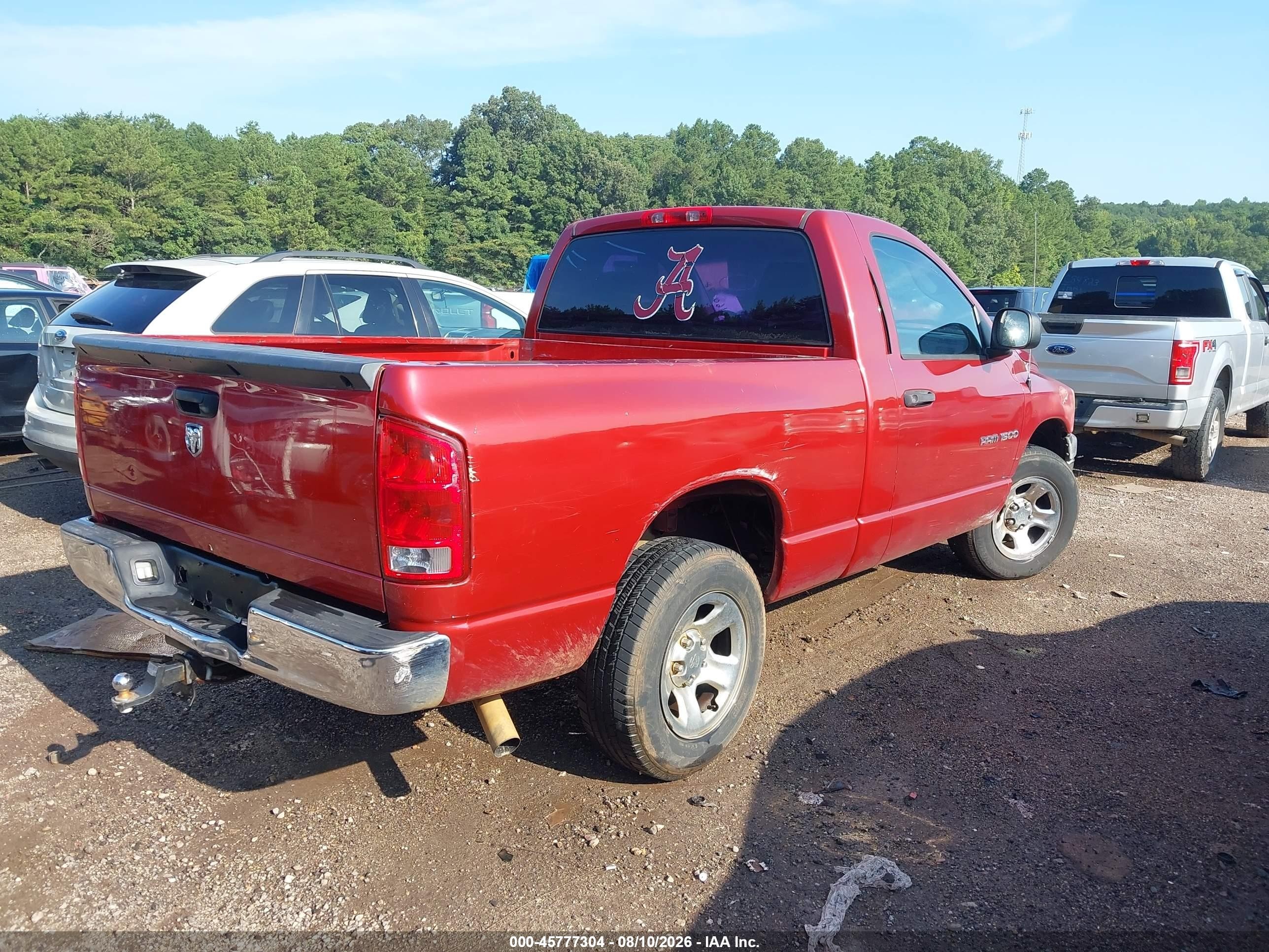 2006 Dodge Ram 1500 St Red vin: 1D7HA16K76J160898
