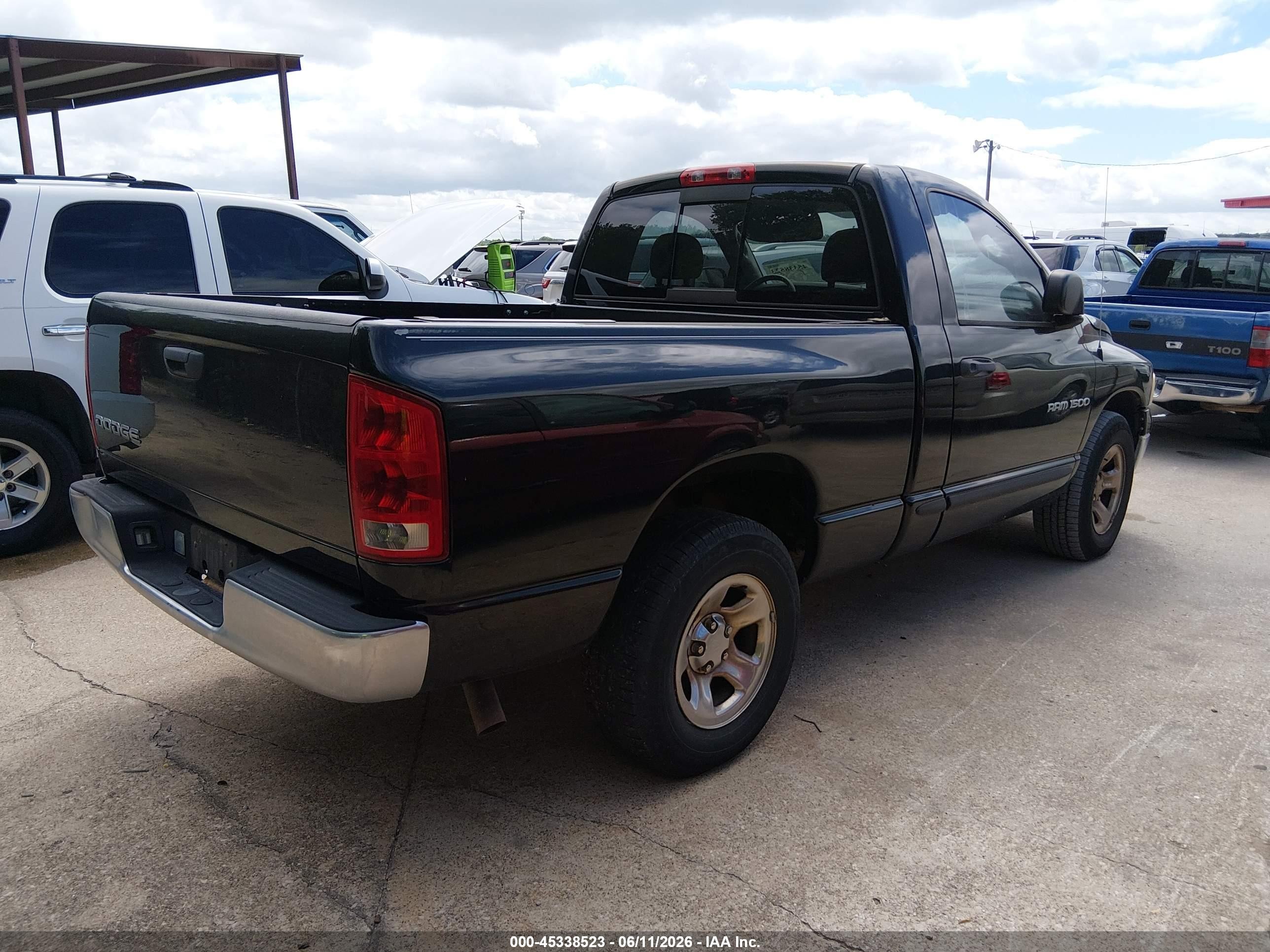 2004 Dodge Ram 1500 St Black vin: 1D7HA16K84J285518