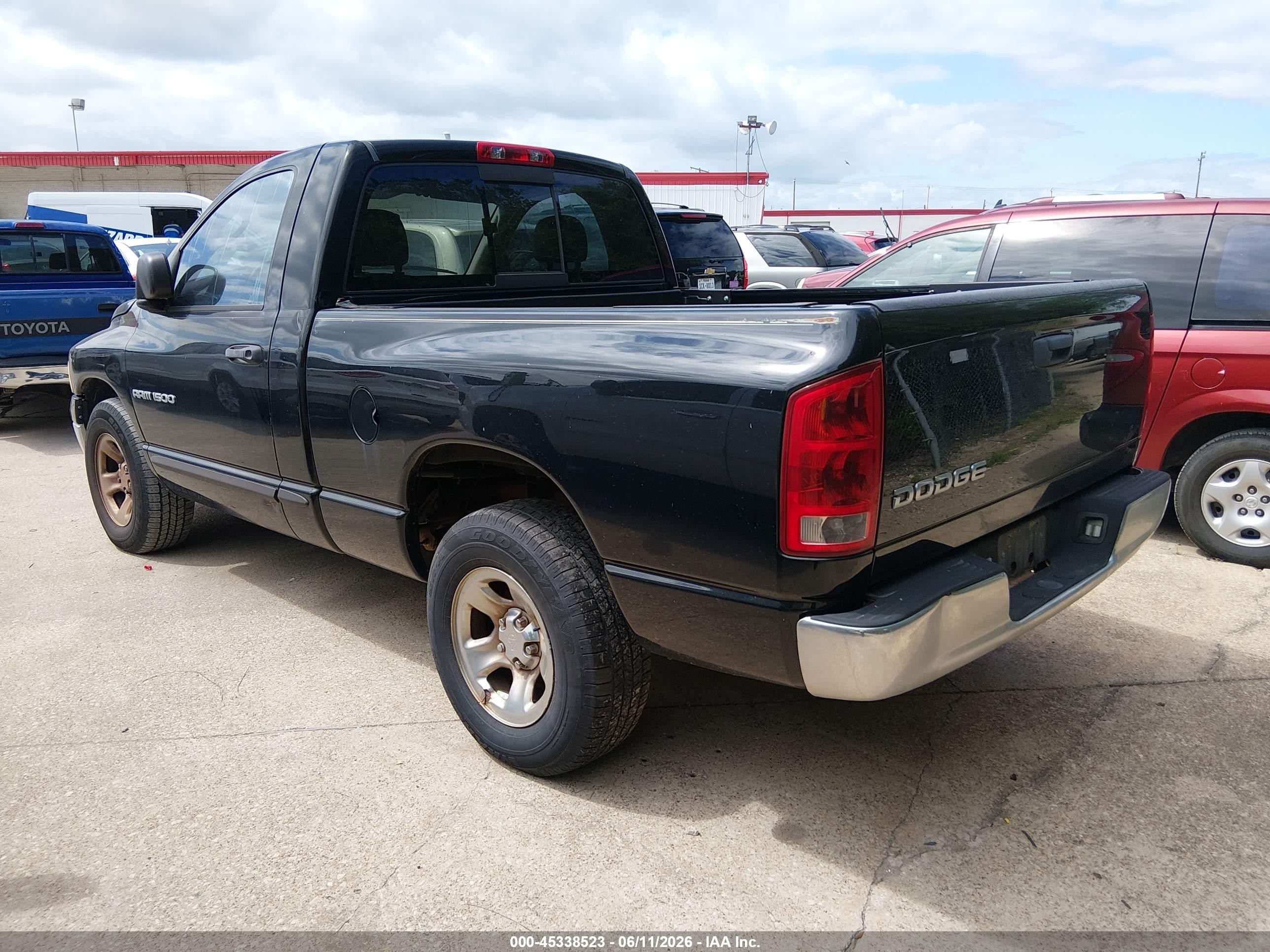 2004 Dodge Ram 1500 St Black vin: 1D7HA16K84J285518