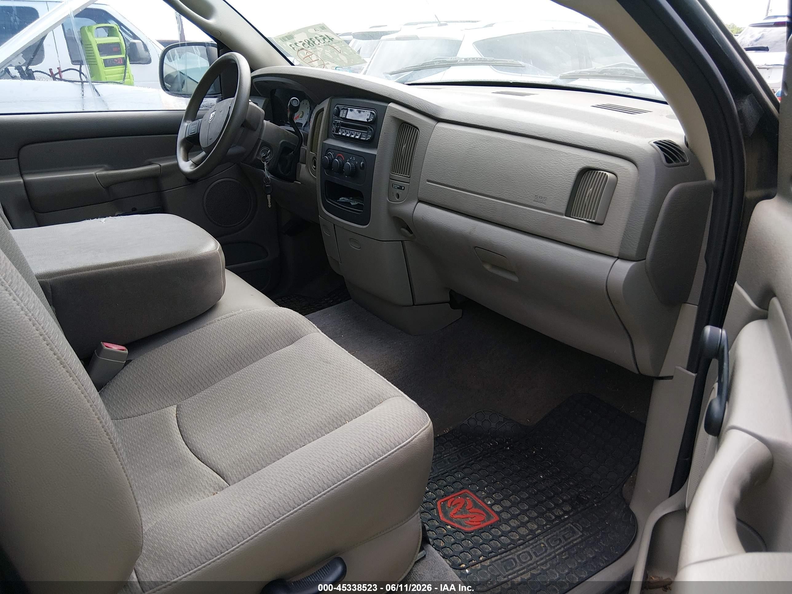 2004 Dodge Ram 1500 St Black vin: 1D7HA16K84J285518