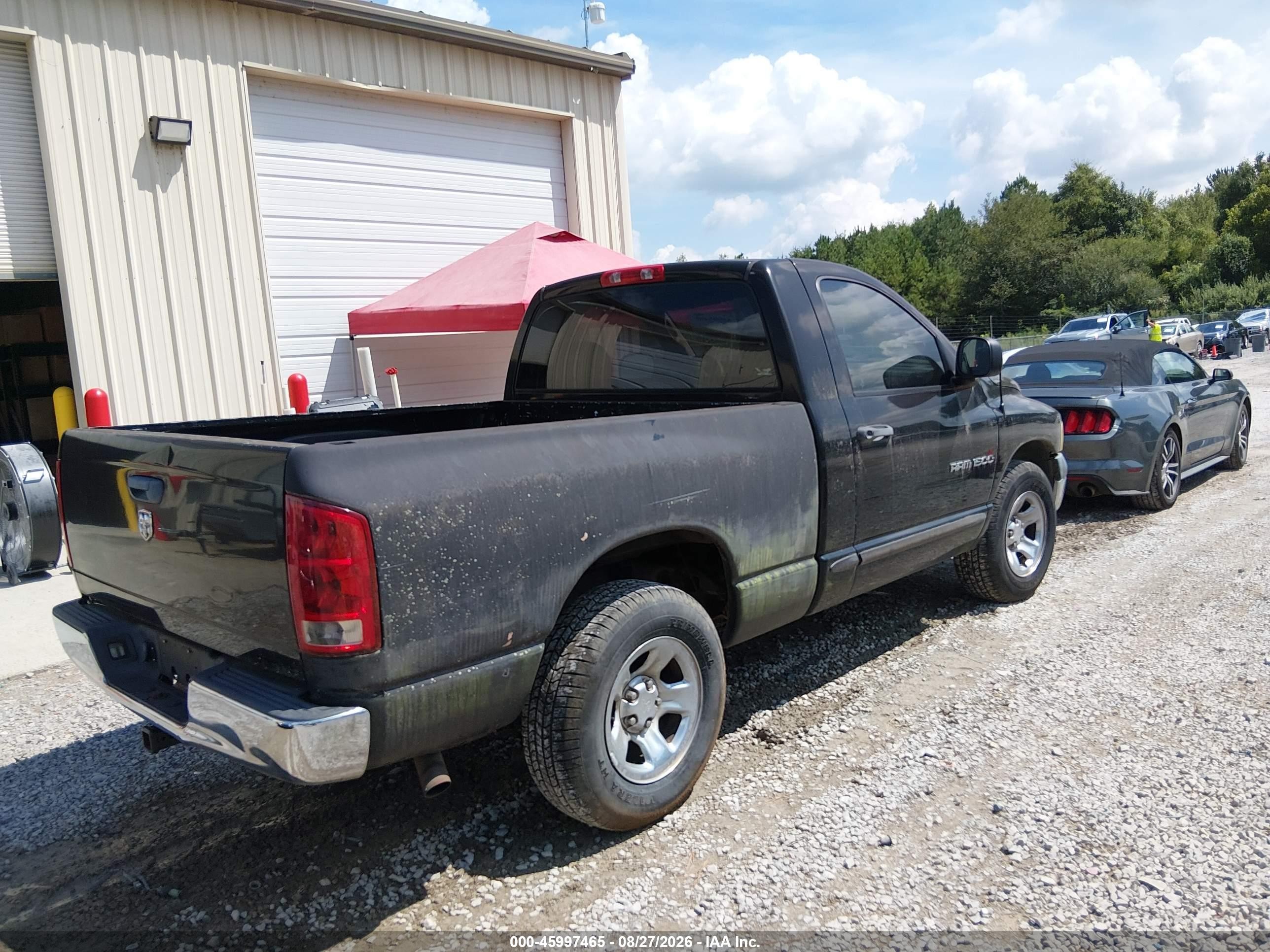 2005 Dodge Ram 1500 St Черный vin: 1D7HA16K85J549998
