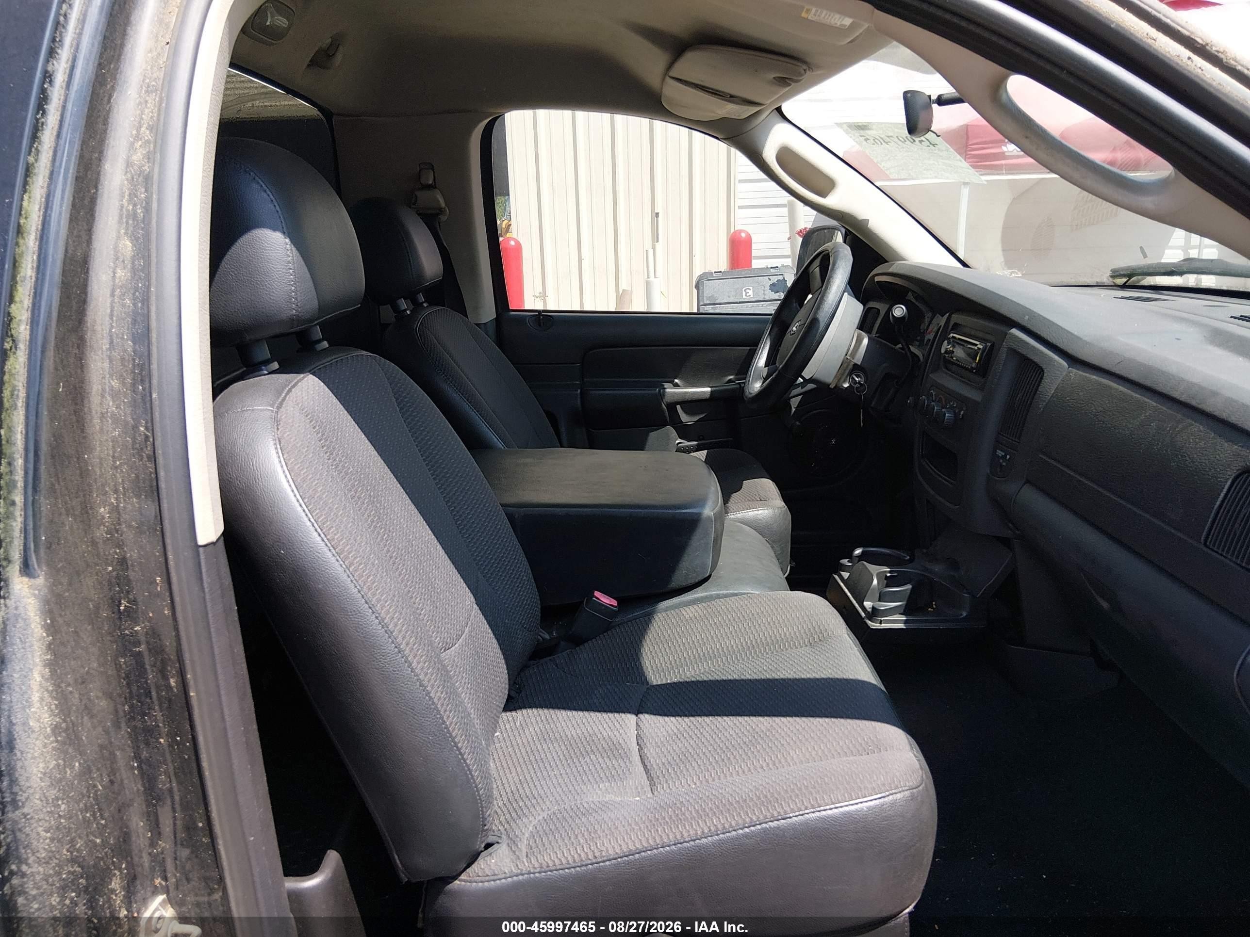 2005 Dodge Ram 1500 St Черный vin: 1D7HA16K85J549998
