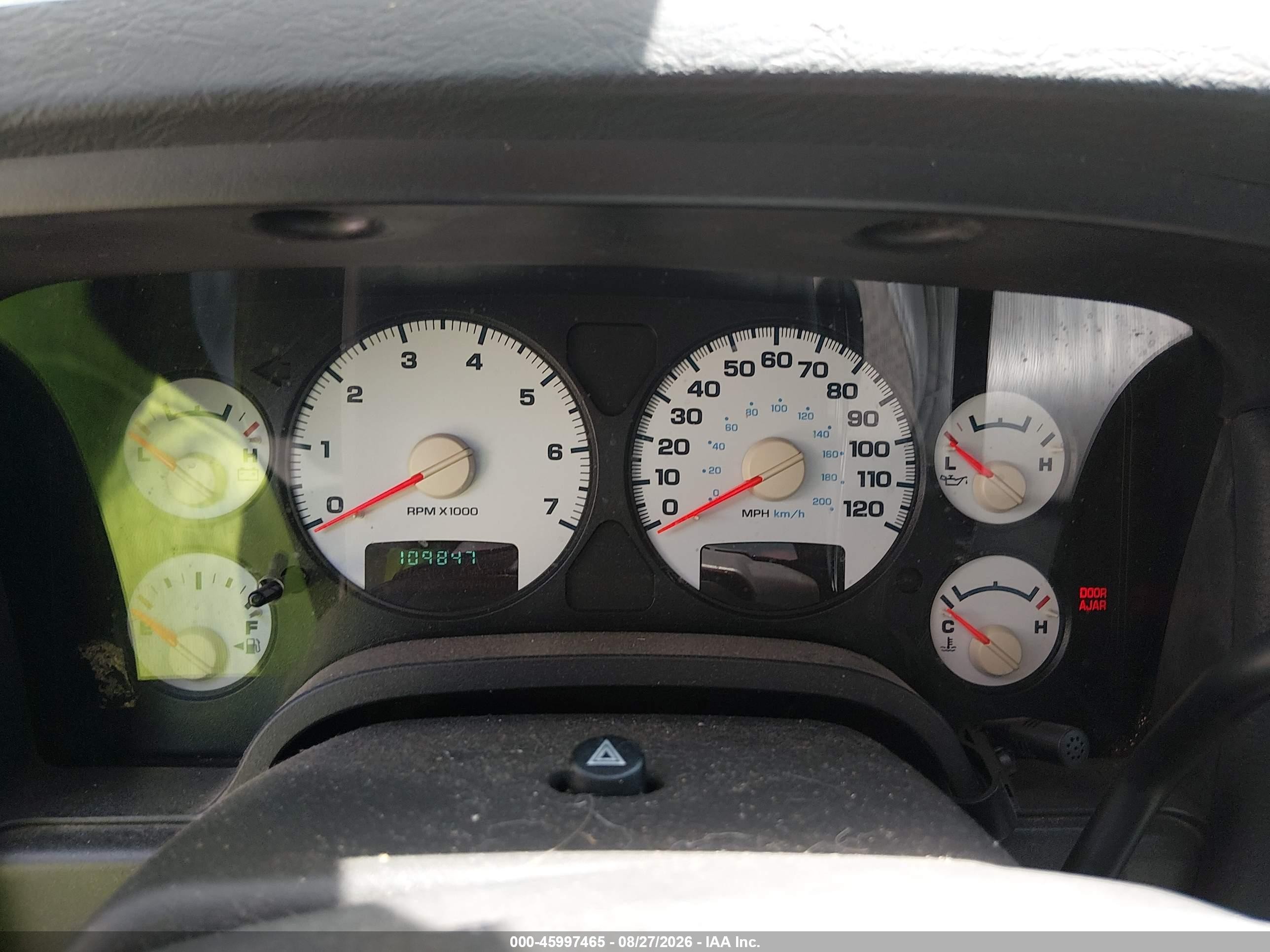 2005 Dodge Ram 1500 St Черный vin: 1D7HA16K85J549998
