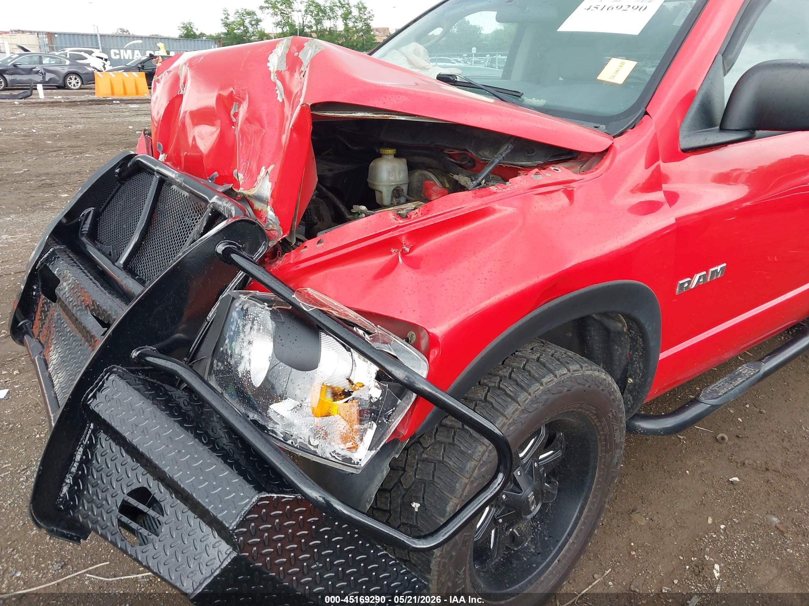 2008 Dodge Ram 1500 St/sxt Red vin: 1D7HA16K88J157124