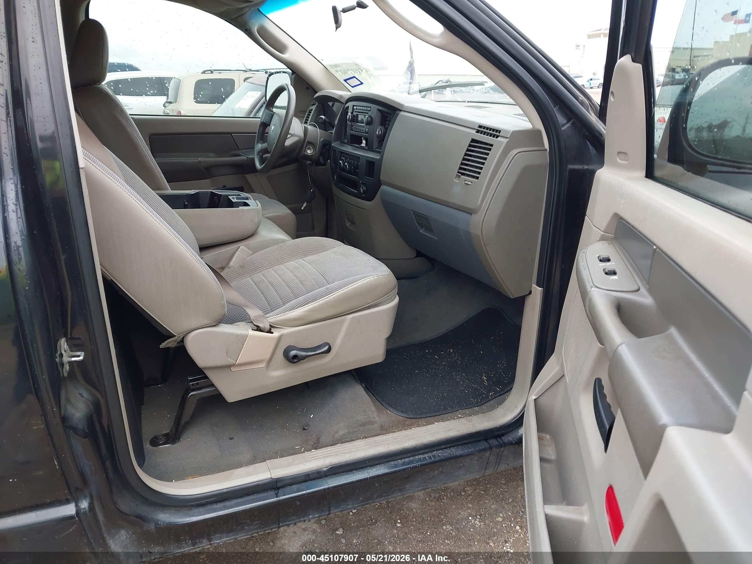 2008 Dodge Ram 1500 St/sxt Black vin: 1D7HA16K88J189796