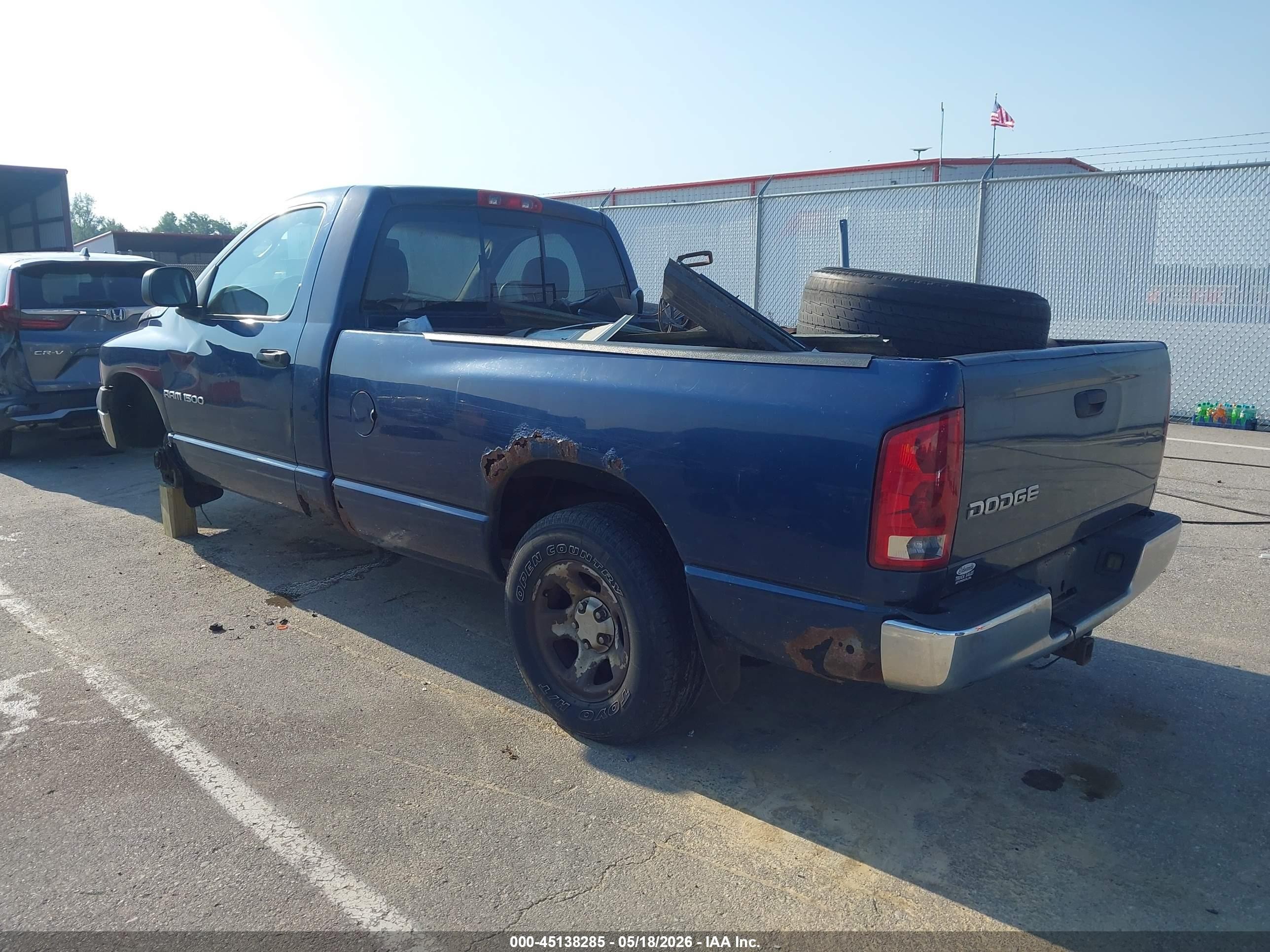 2002 Dodge Ram 1500 St Blue vin: 1D7HA16K92J226782