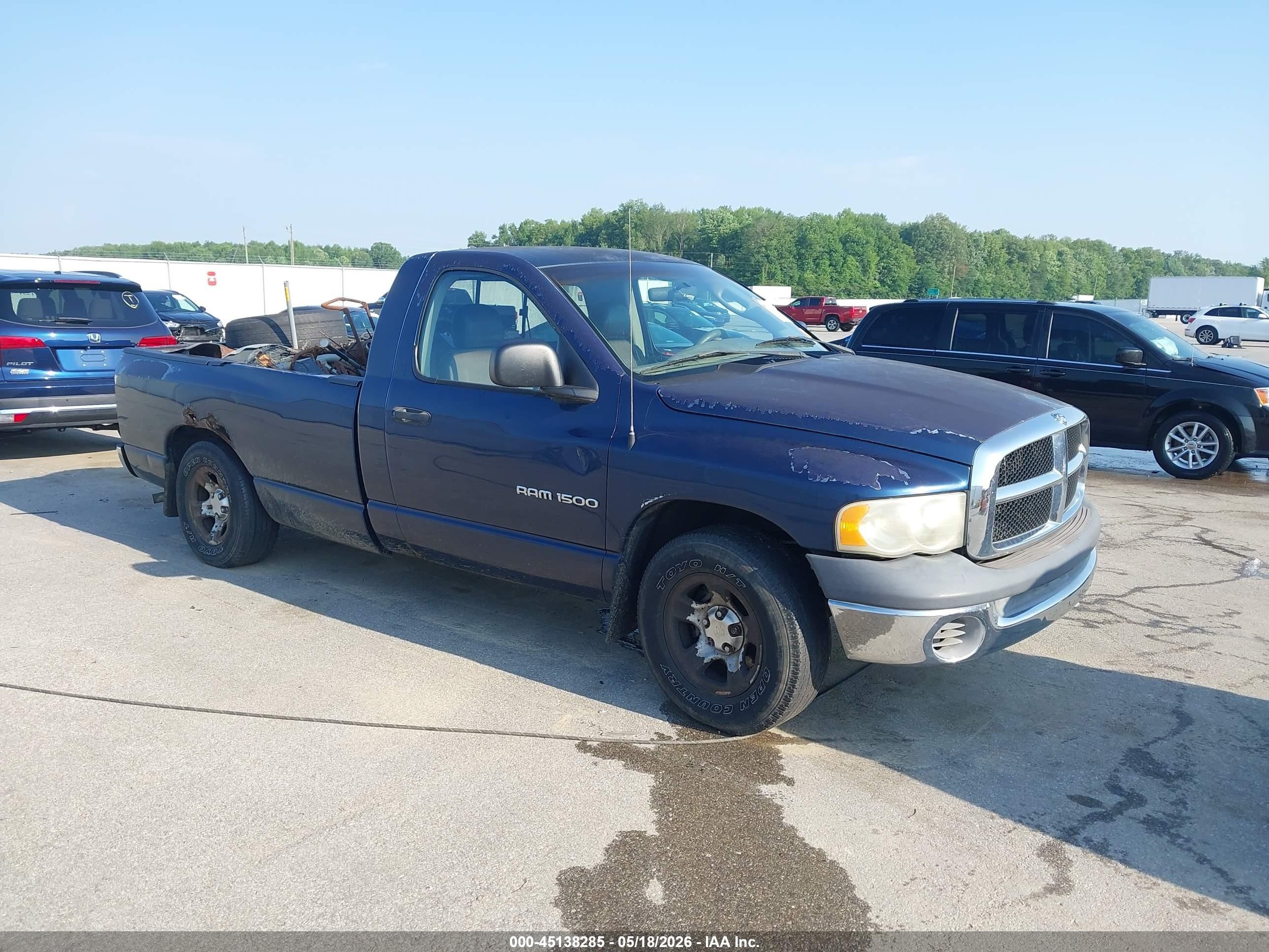 2002 Dodge Ram 1500 St Blue vin: 1D7HA16K92J226782