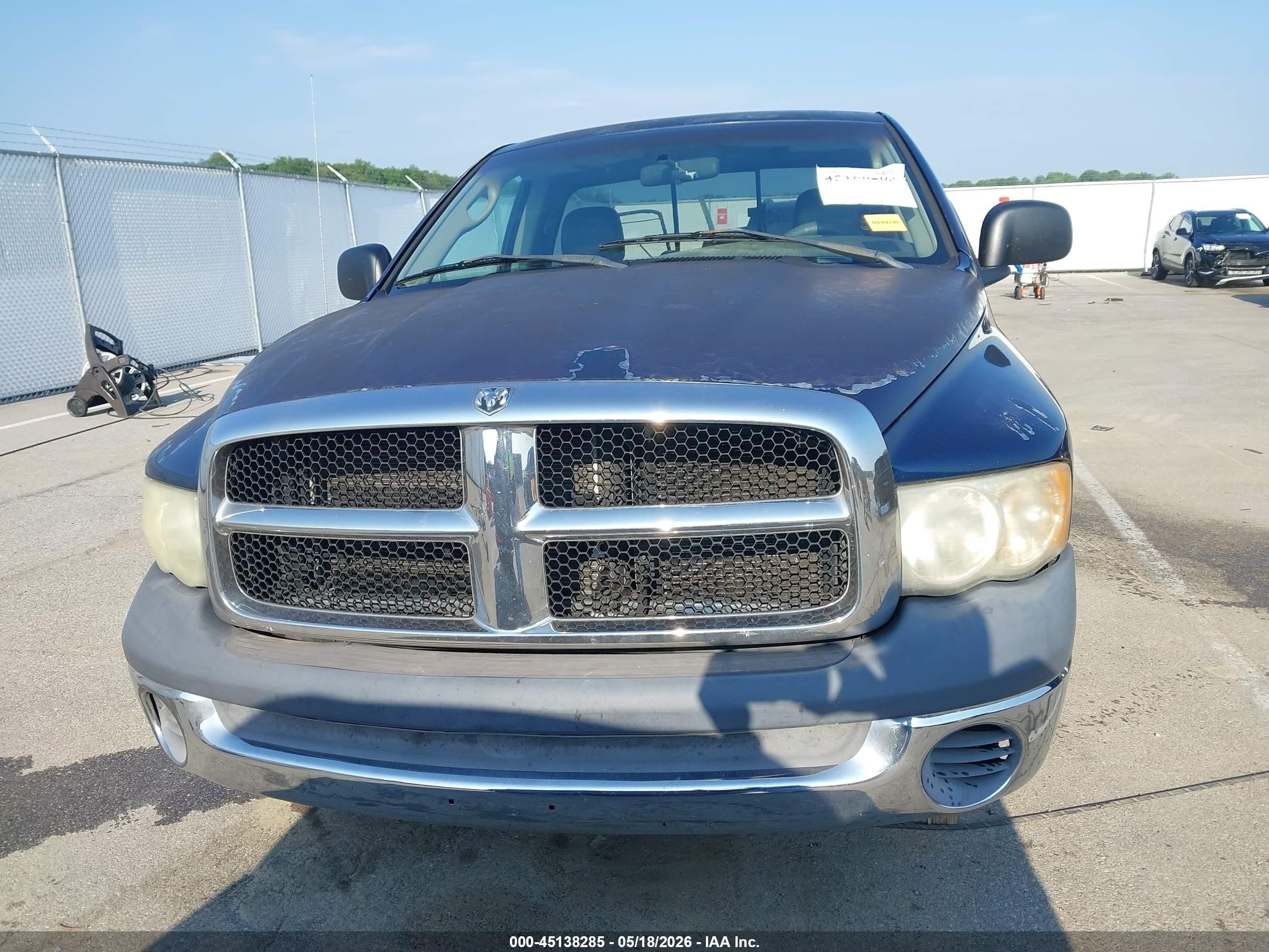 2002 Dodge Ram 1500 St Blue vin: 1D7HA16K92J226782
