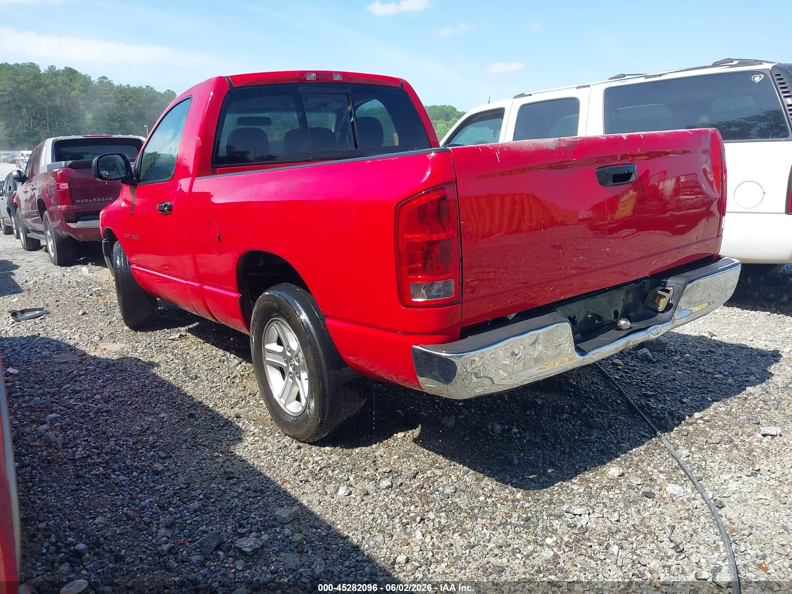 2002 Dodge Ram 1500 St Red vin: 1D7HA16K92J247390