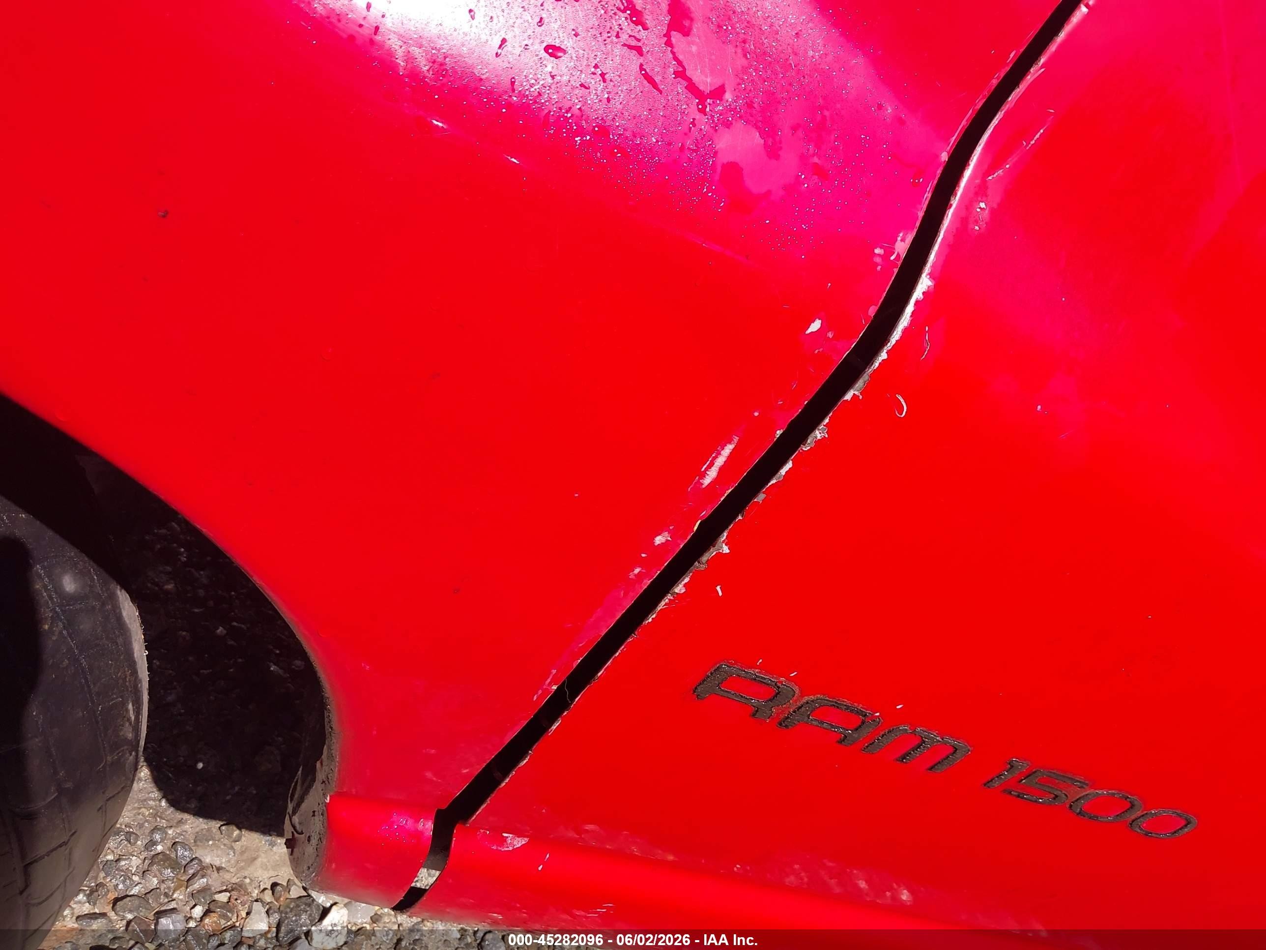 2002 Dodge Ram 1500 St Red vin: 1D7HA16K92J247390