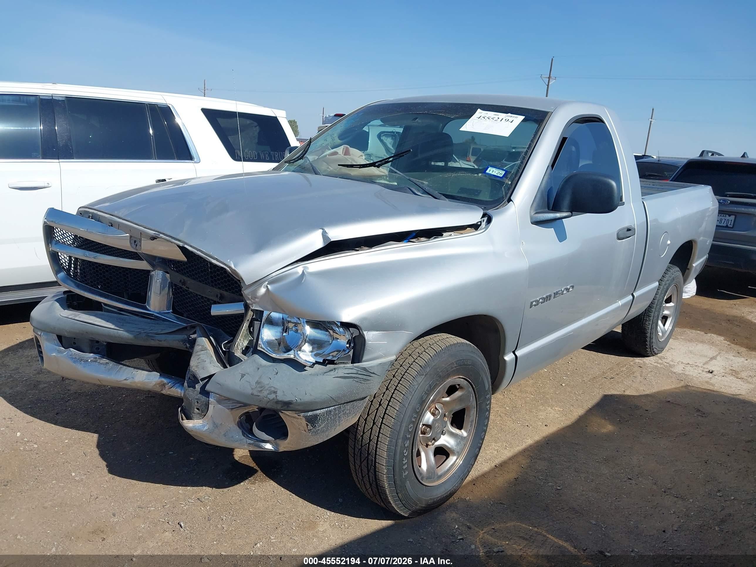 2004 Dodge Ram 1500 St Серебряный vin: 1D7HA16K94J296253