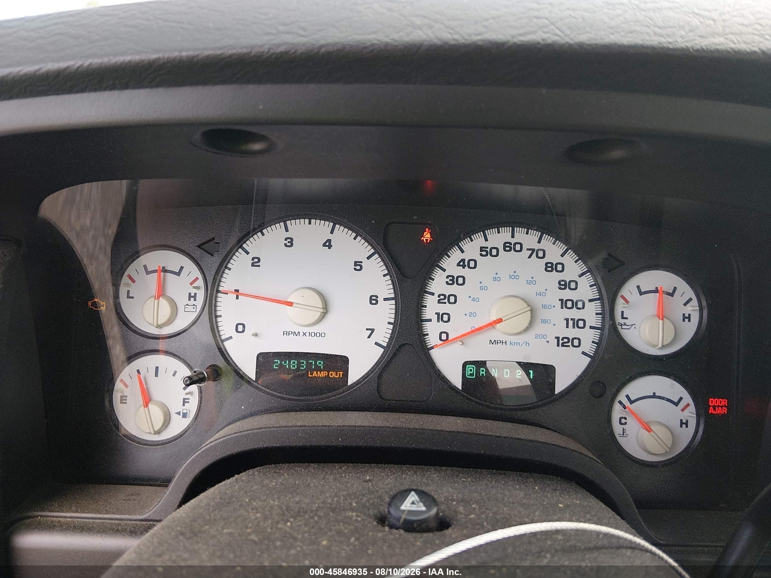 2005 Dodge Ram 1500 St White vin: 1D7HA16K95J600327
