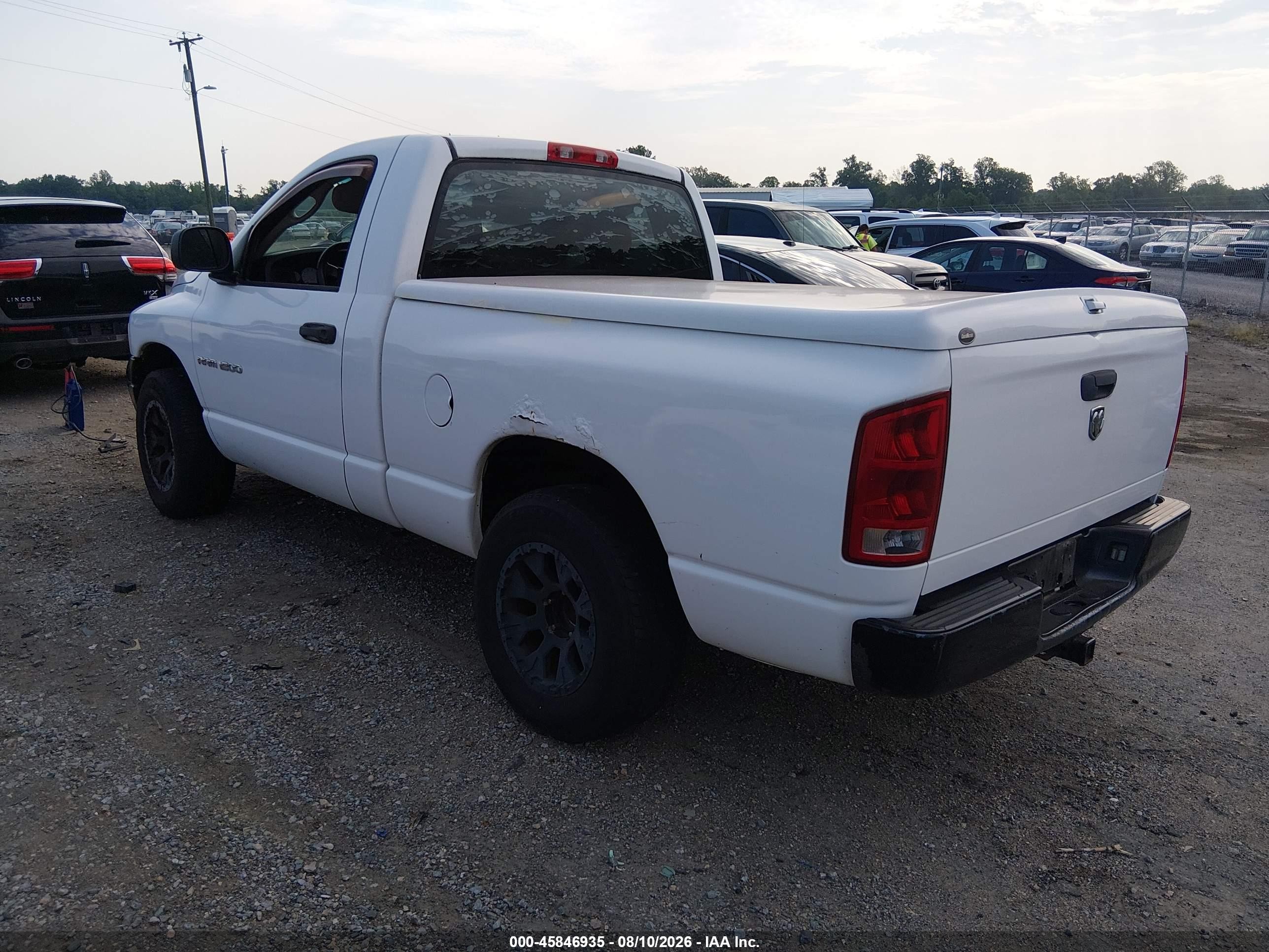 2005 Dodge Ram 1500 St White vin: 1D7HA16K95J600327