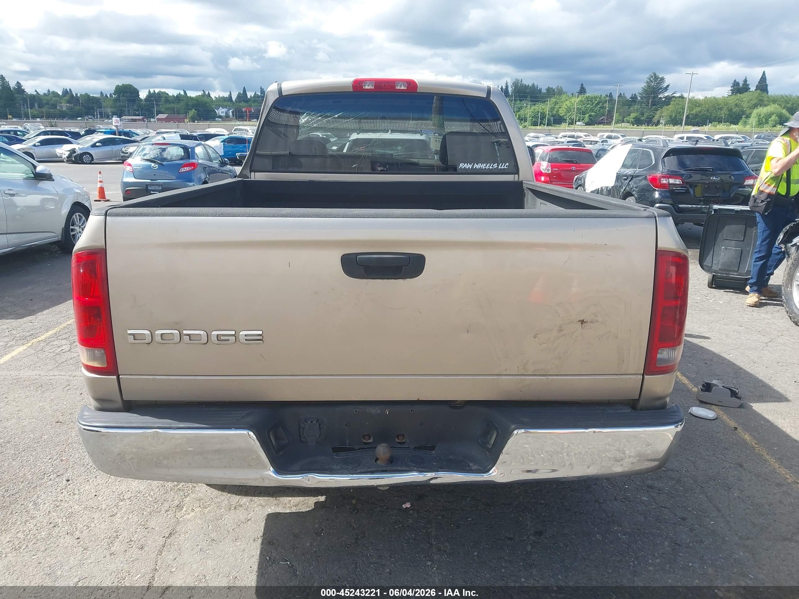 2003 Dodge Ram 1500 St Gold vin: 1D7HA16KX3J617957