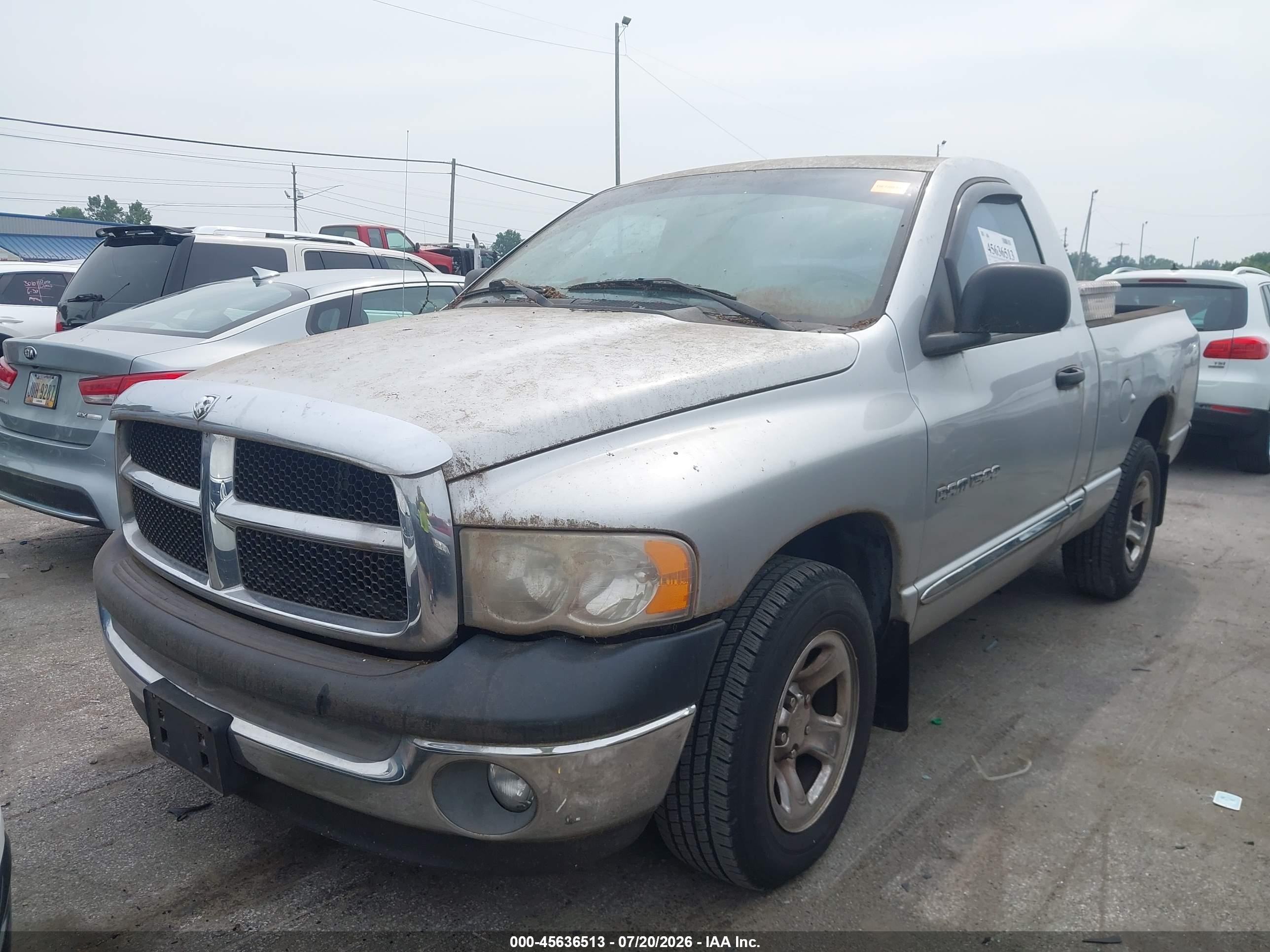 2004 Dodge Ram 1500 St Silver vin: 1D7HA16KX4J242105