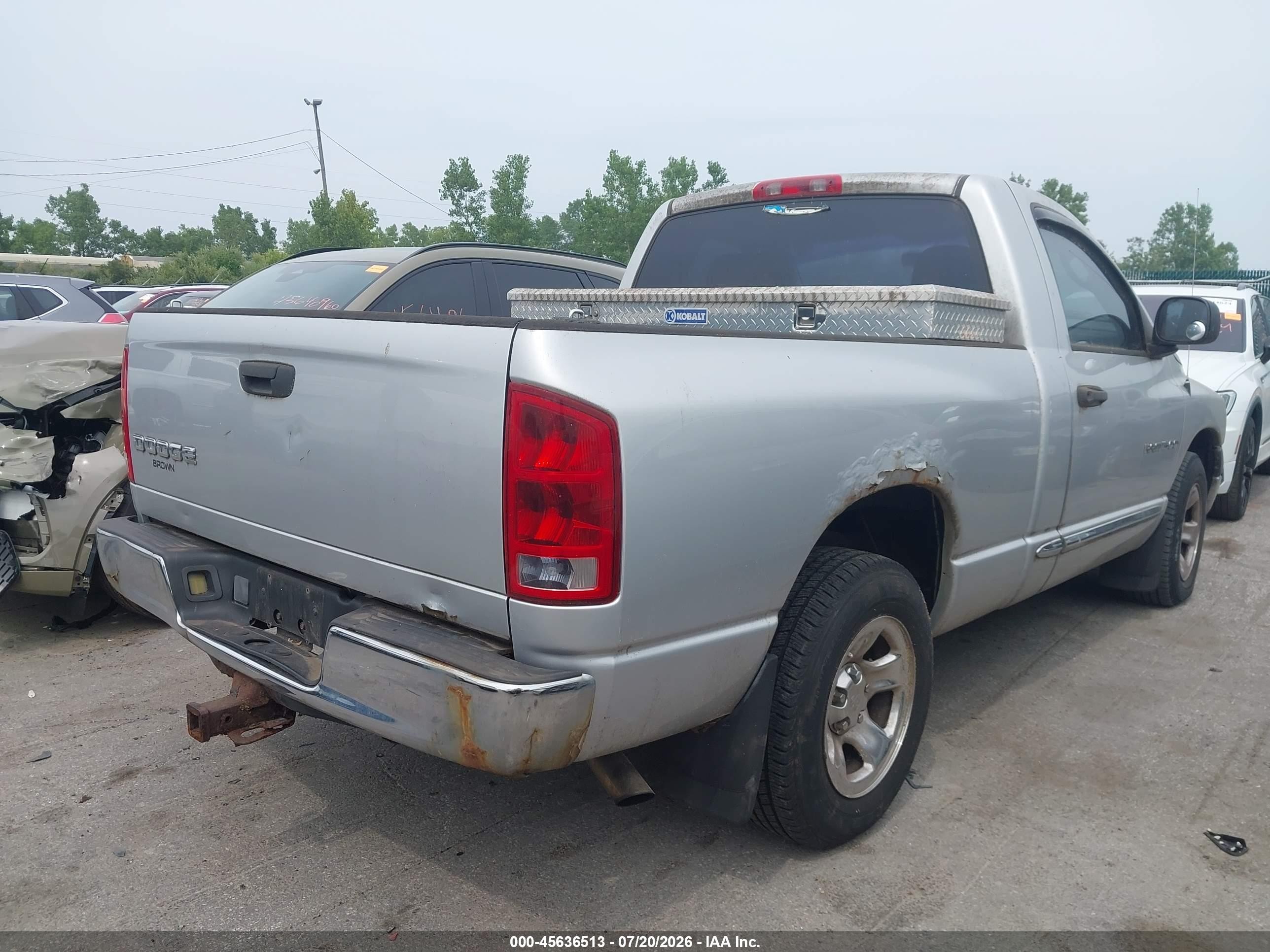 2004 Dodge Ram 1500 St Silver vin: 1D7HA16KX4J242105