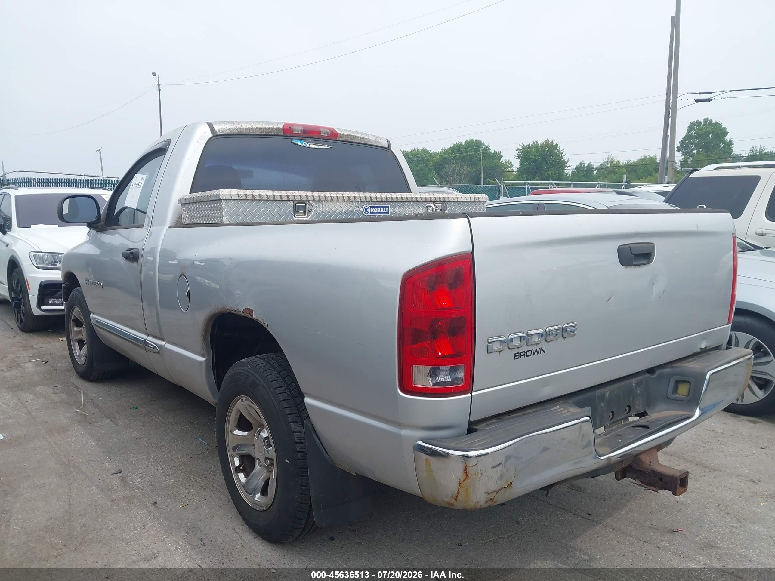 2004 Dodge Ram 1500 St Silver vin: 1D7HA16KX4J242105