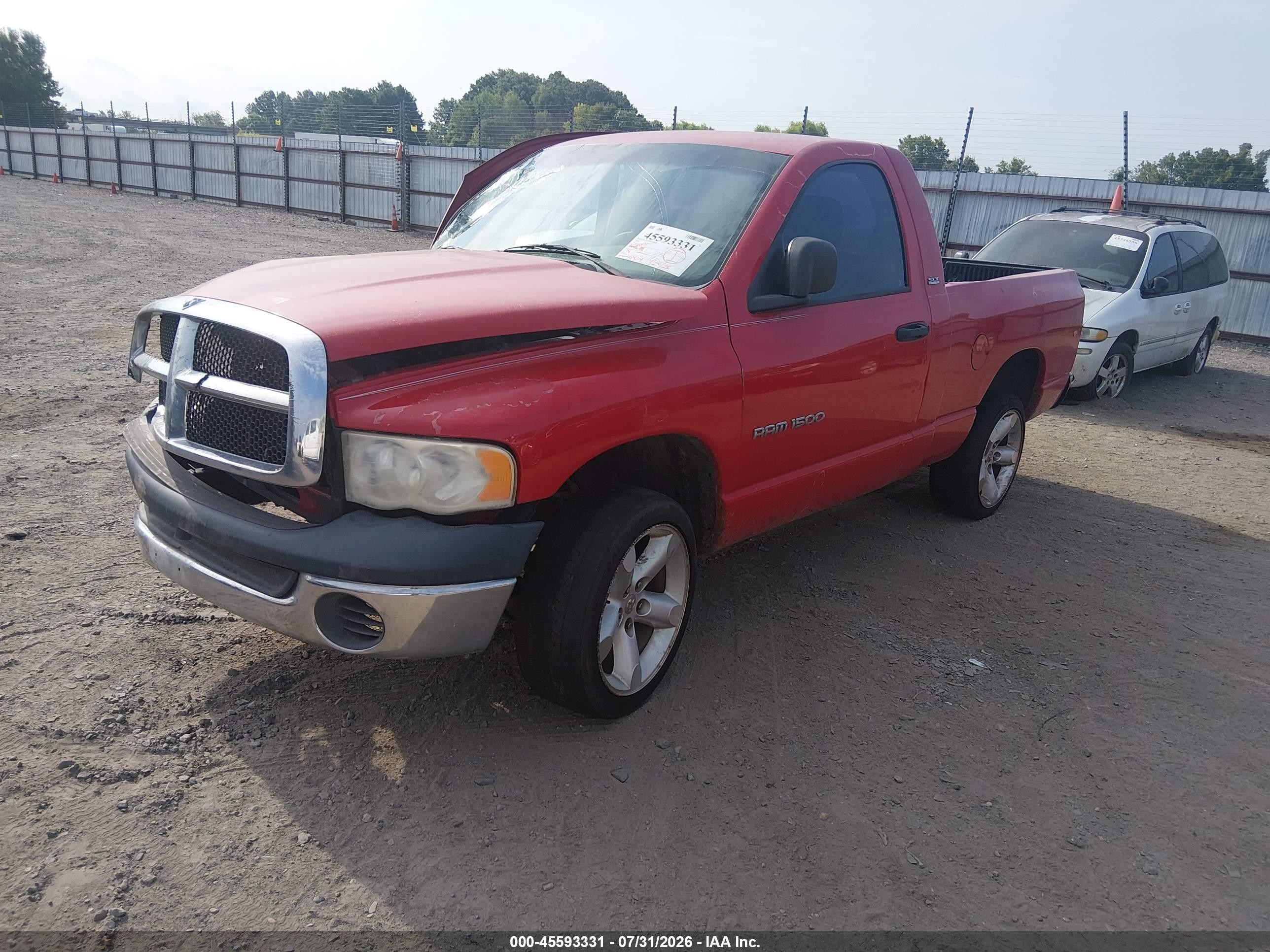 2005 Dodge Ram 1500 St Red vin: 1D7HA16KX5J627942