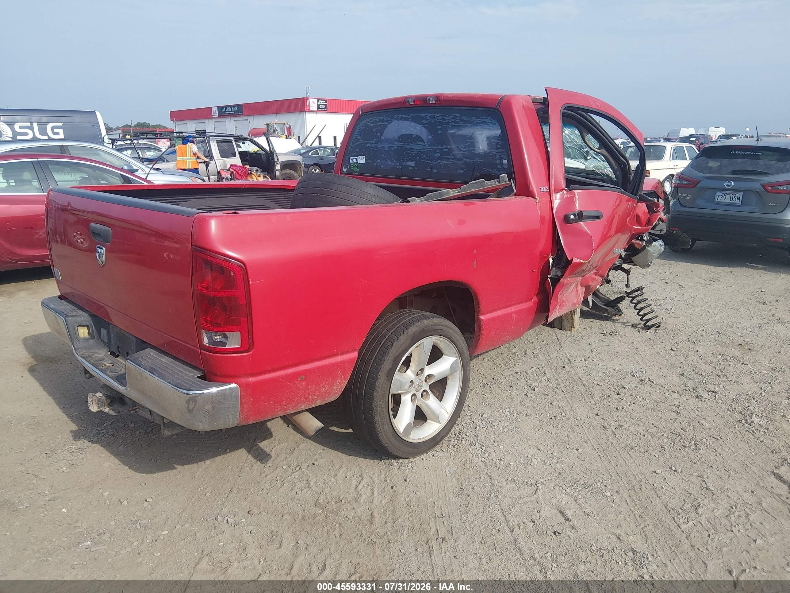 2005 Dodge Ram 1500 St Red vin: 1D7HA16KX5J627942