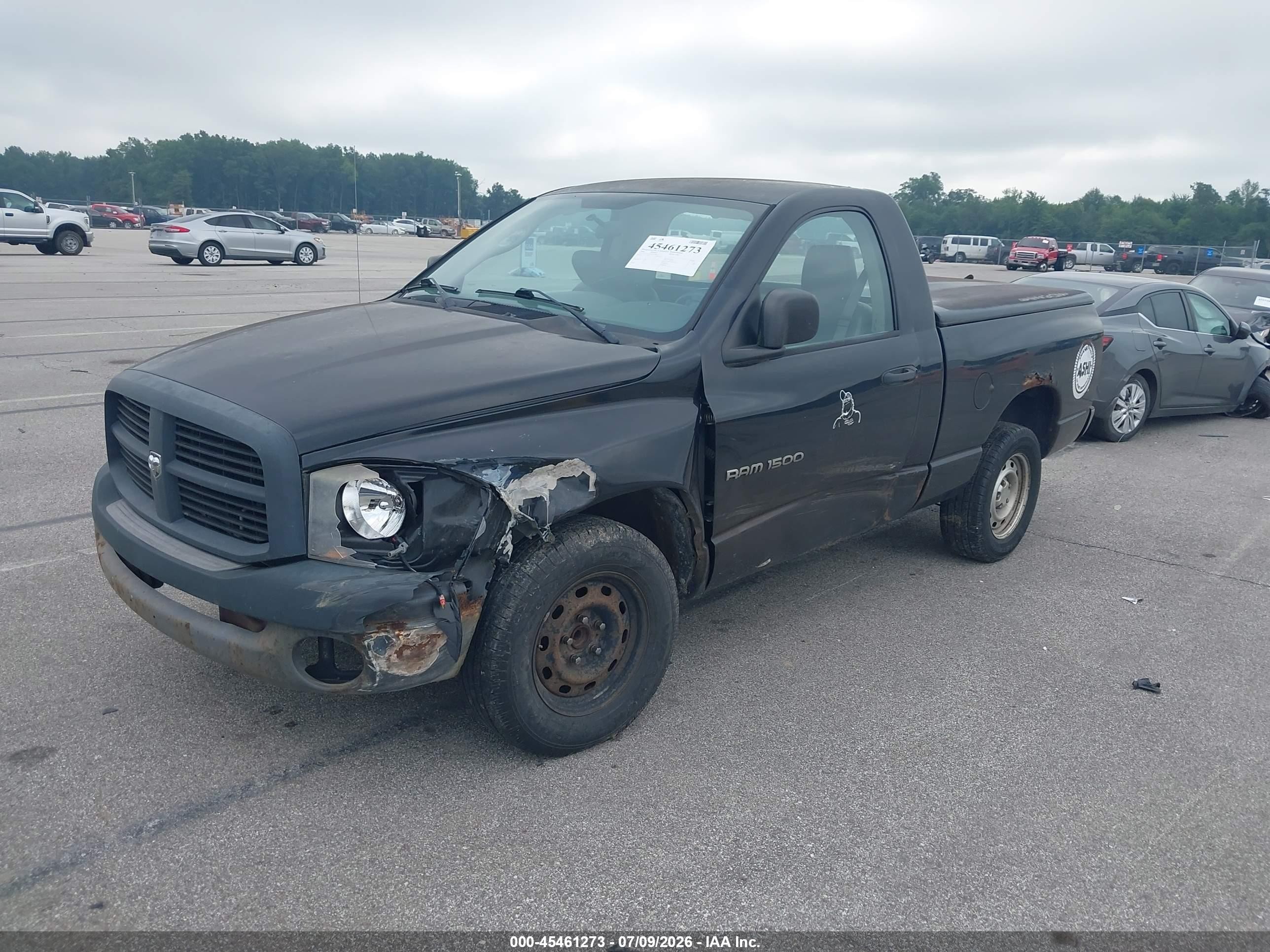 2006 Dodge Ram 1500 St Black vin: 1D7HA16KX6J183480