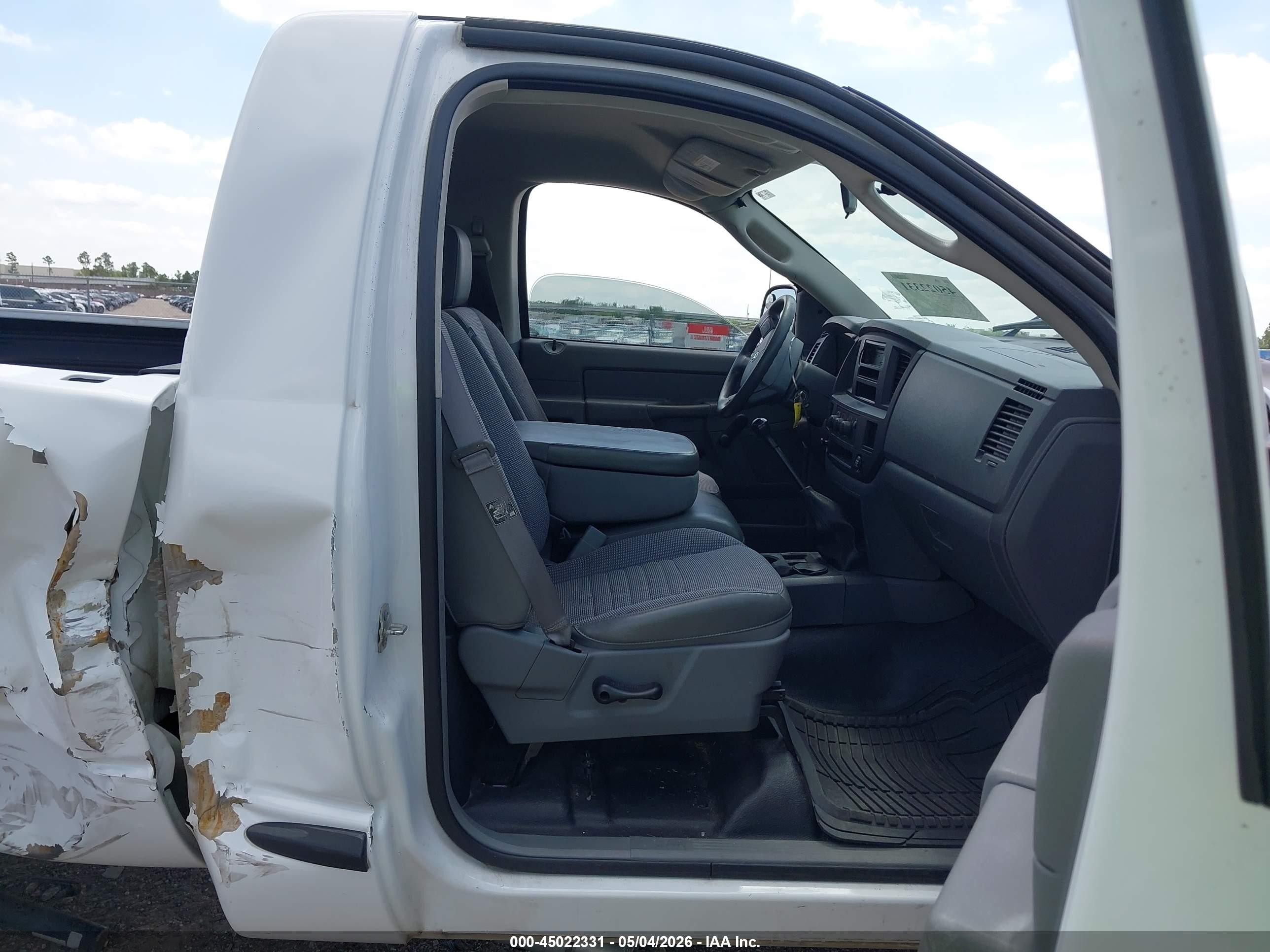 2008 Dodge Ram 1500 St/sxt White vin: 1D7HA16KX8J123492