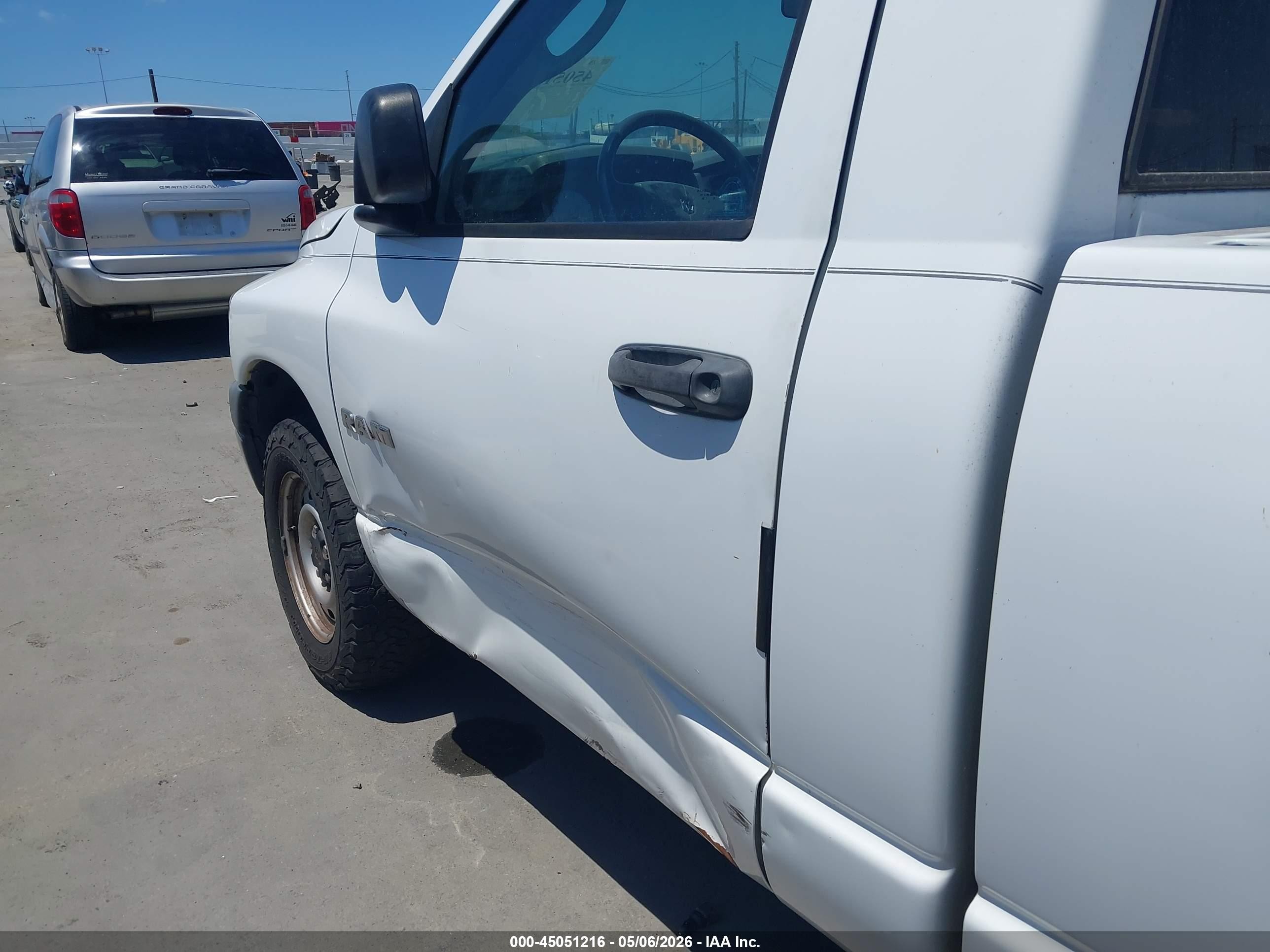 2008 Dodge Ram 1500 St/sxt White vin: 1D7HA16KX8J134508