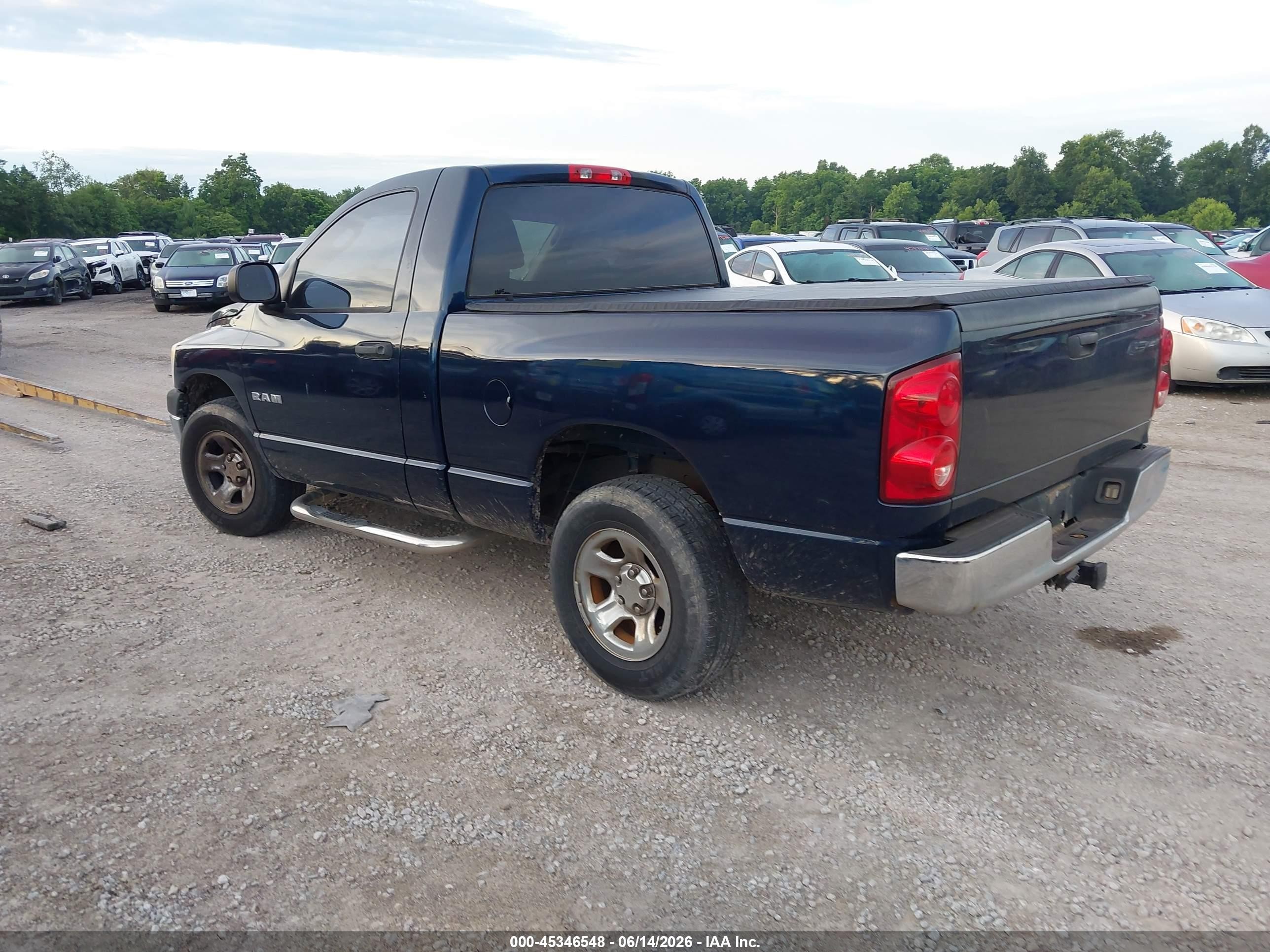 2008 Dodge Ram 1500 St/sxt Blue vin: 1D7HA16KX8J156685