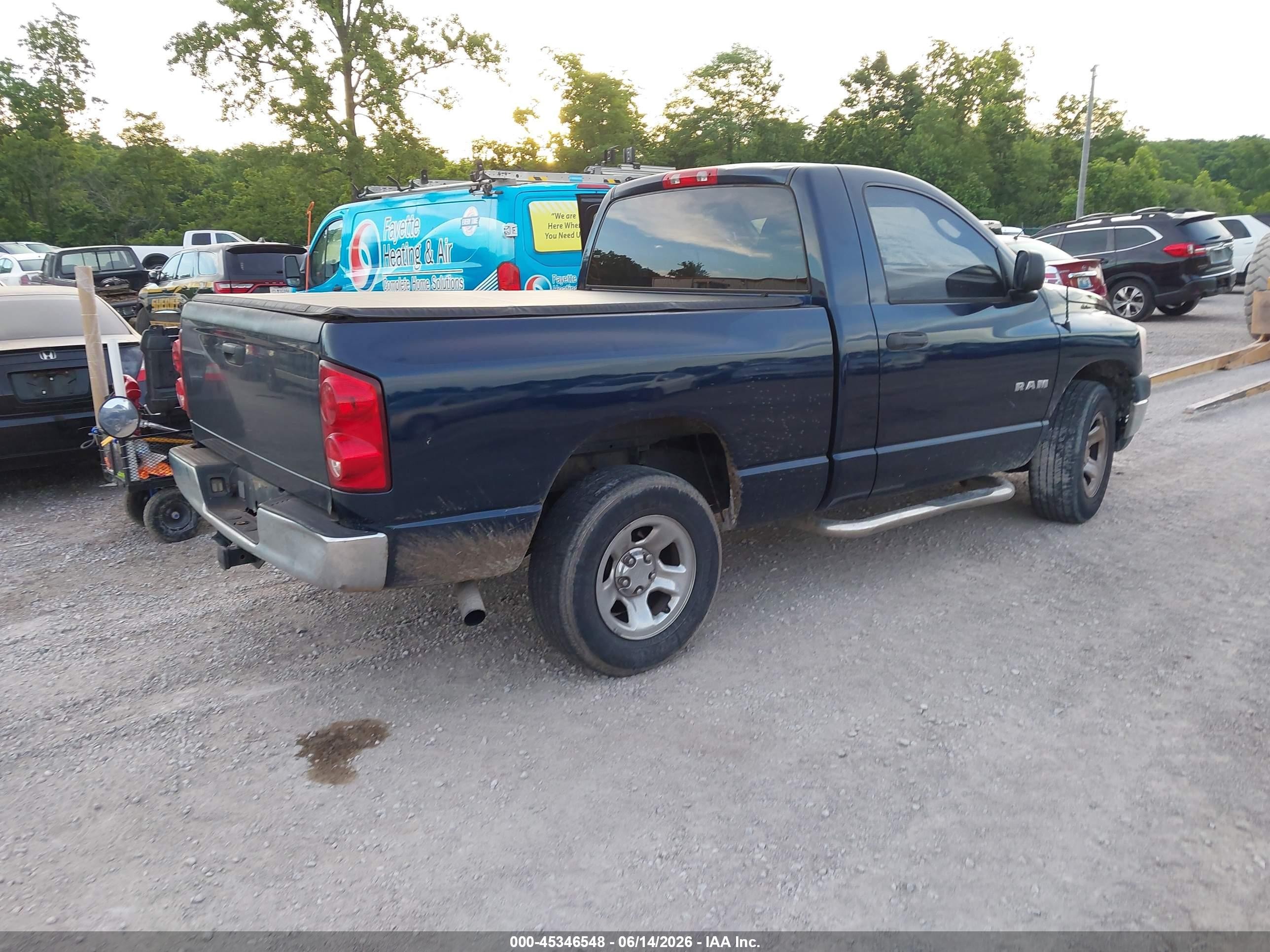 2008 Dodge Ram 1500 St/sxt Blue vin: 1D7HA16KX8J156685