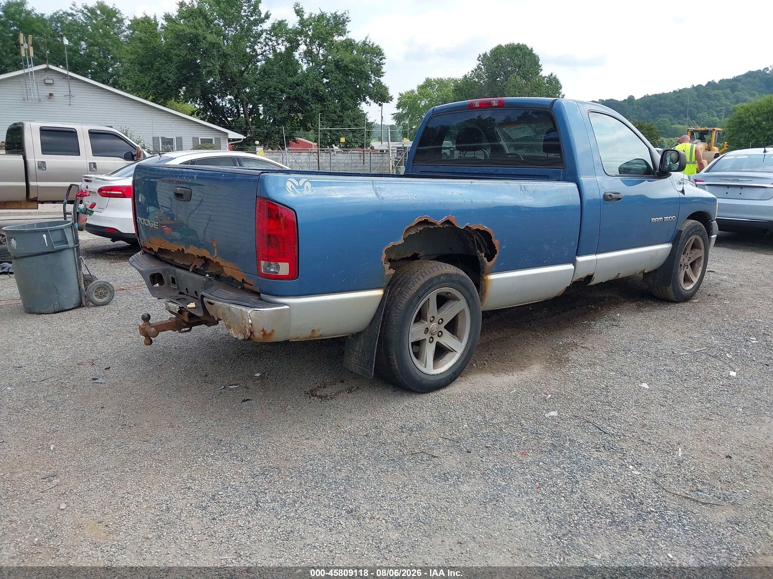 2002 Dodge Ram 1500 St Blue vin: 1D7HA16N02J135930