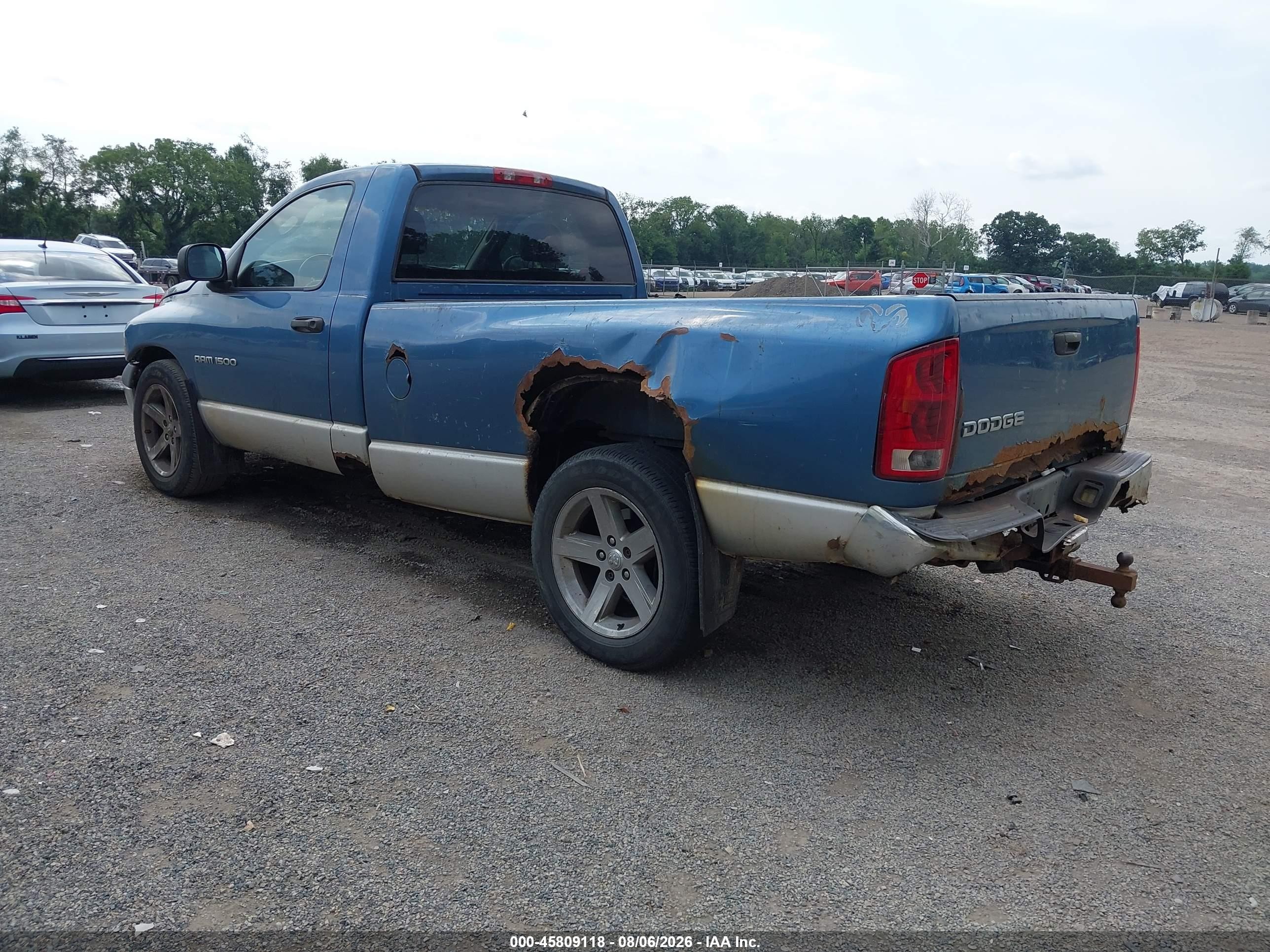 2002 Dodge Ram 1500 St Blue vin: 1D7HA16N02J135930