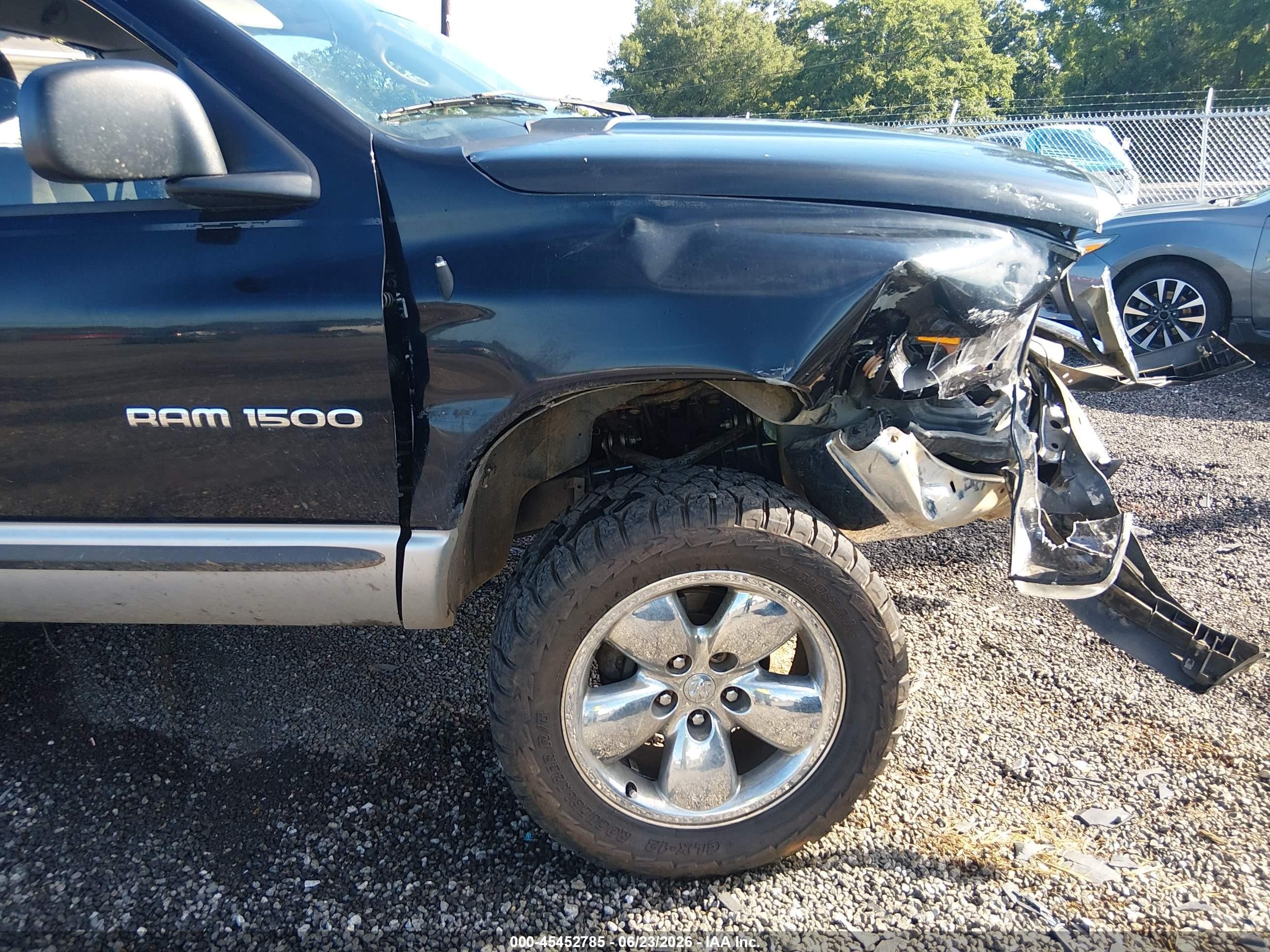 2002 Dodge Ram 1500 St Black vin: 1D7HA16N02J205300
